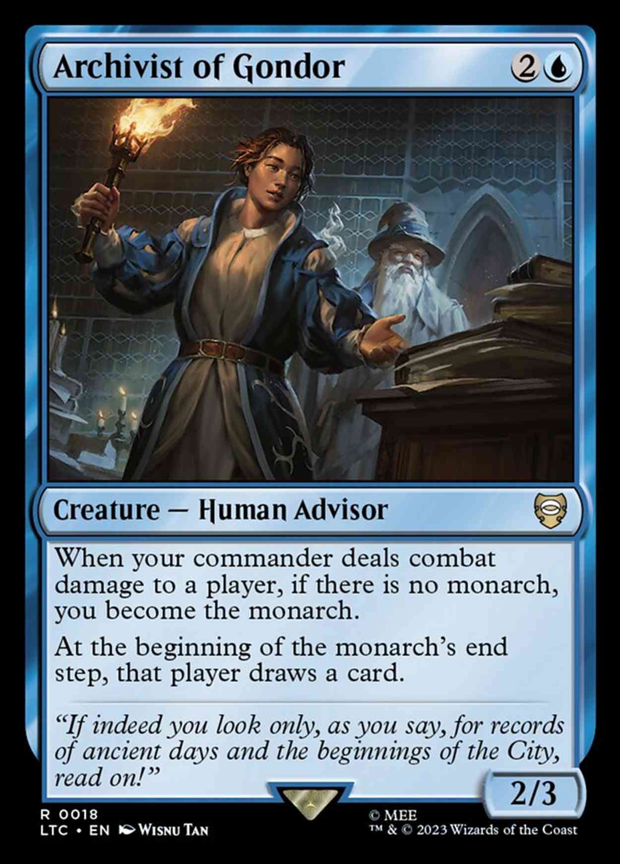 Archivist of Gondor magic card front