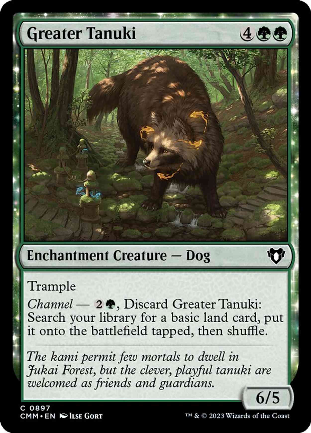 Greater Tanuki magic card front