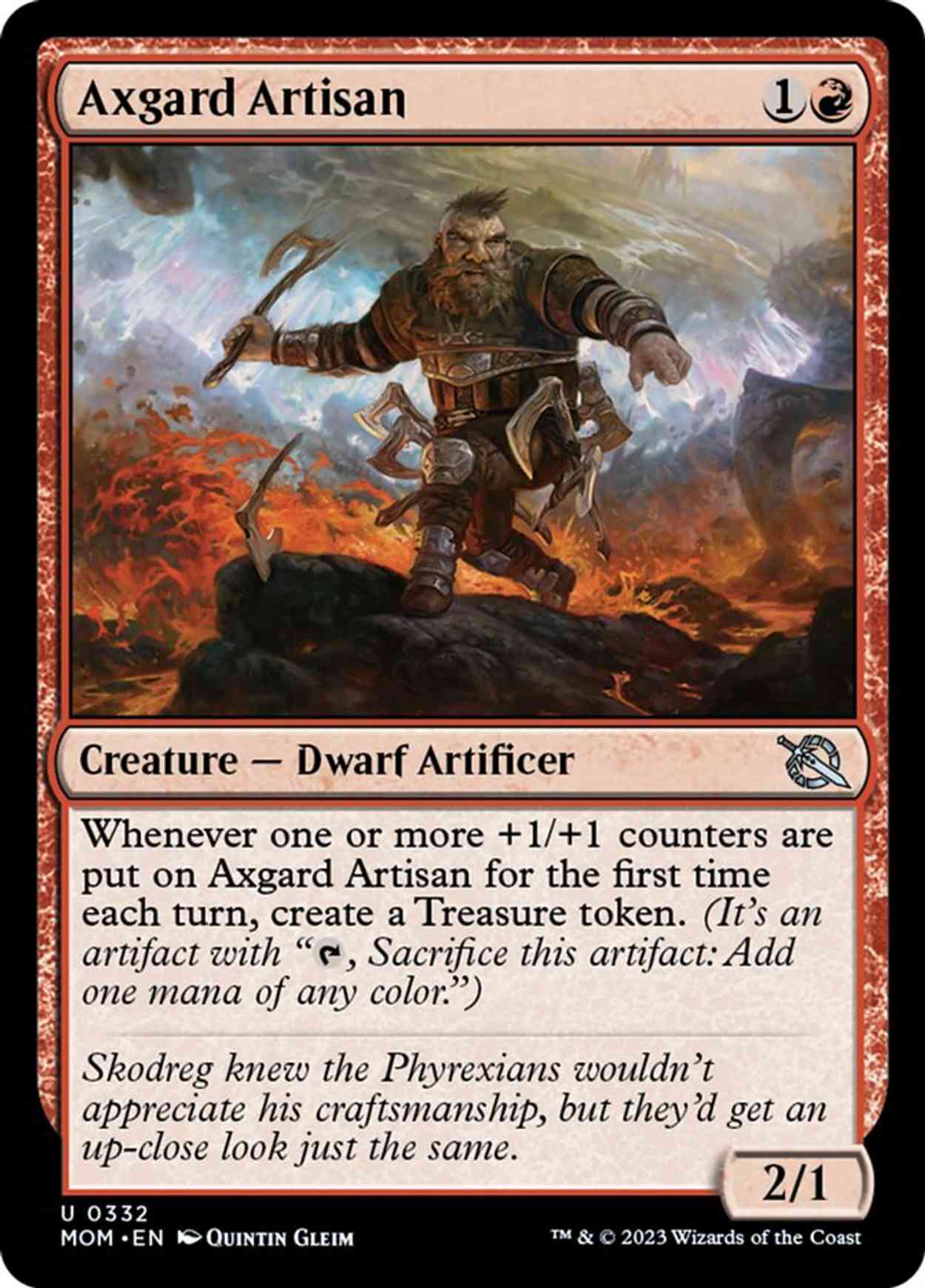 Axgard Artisan magic card front