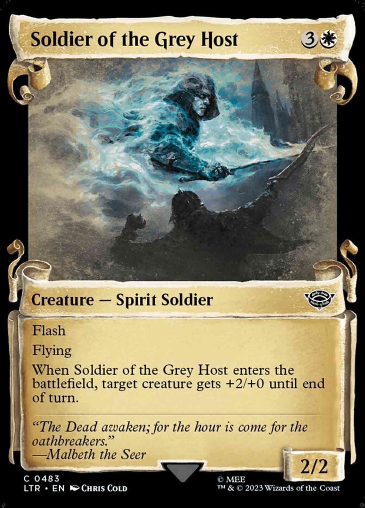 Soldier of the Grey Host (Showcase Scrolls) magic card front