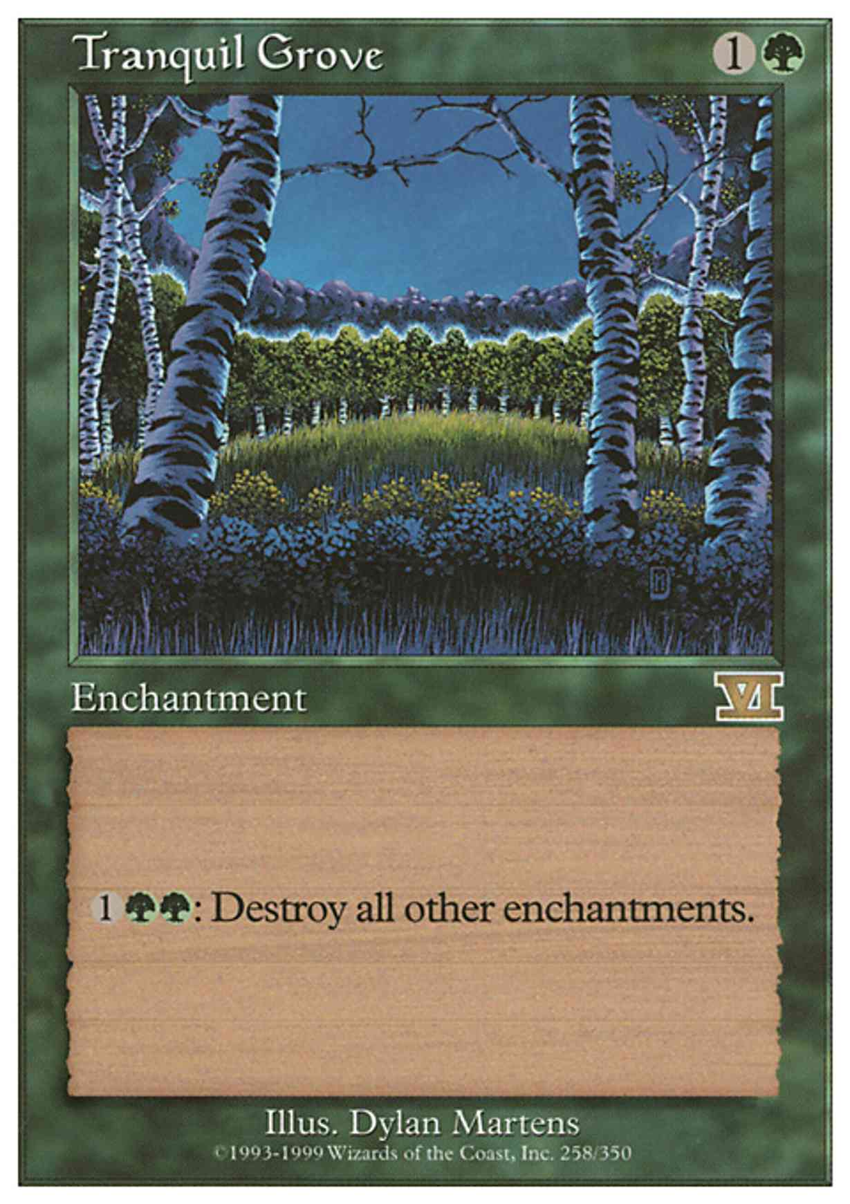 Tranquil Grove magic card front
