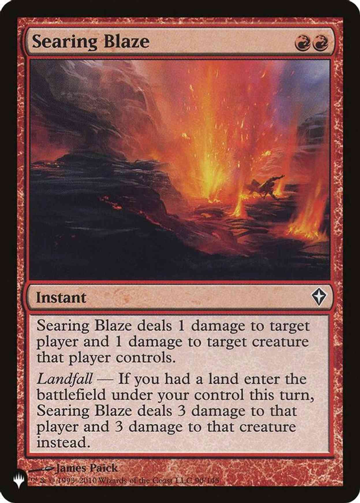 Searing Blaze magic card front