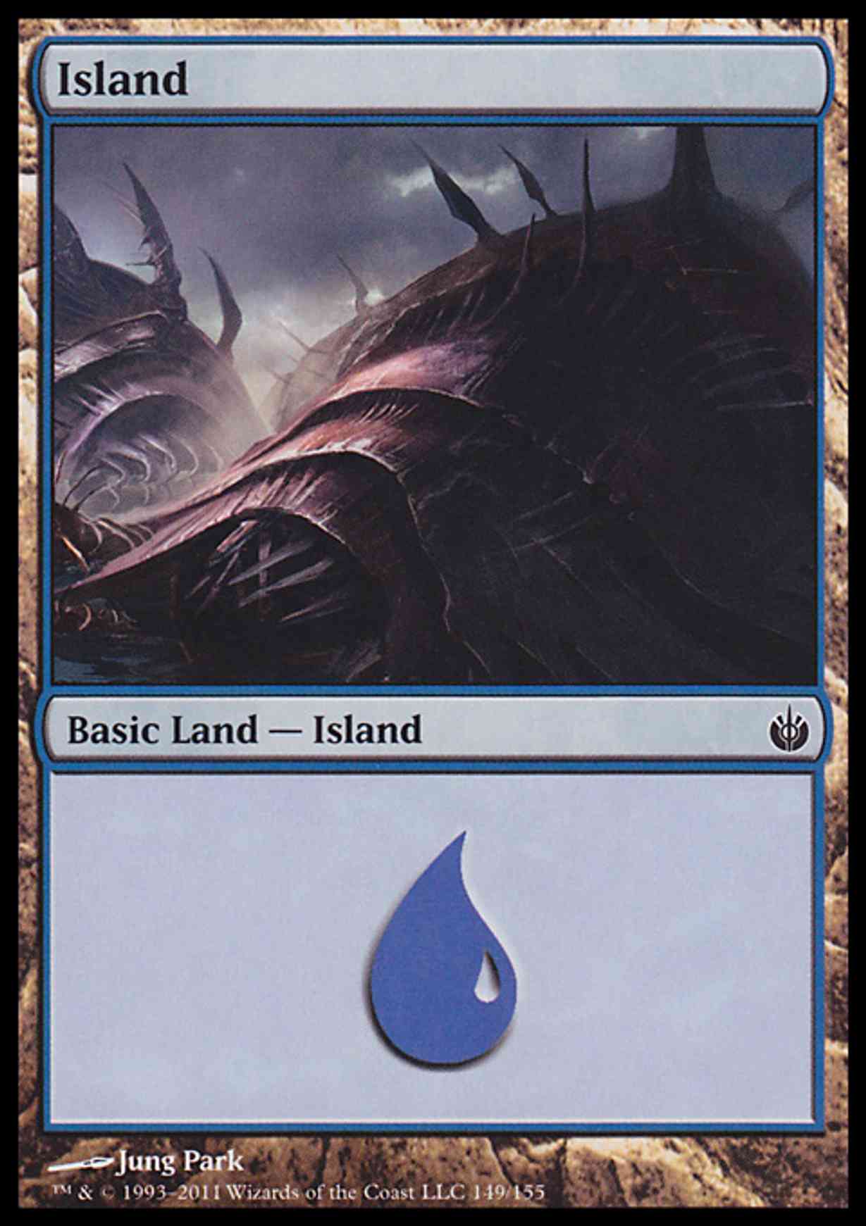 Island (149) magic card front