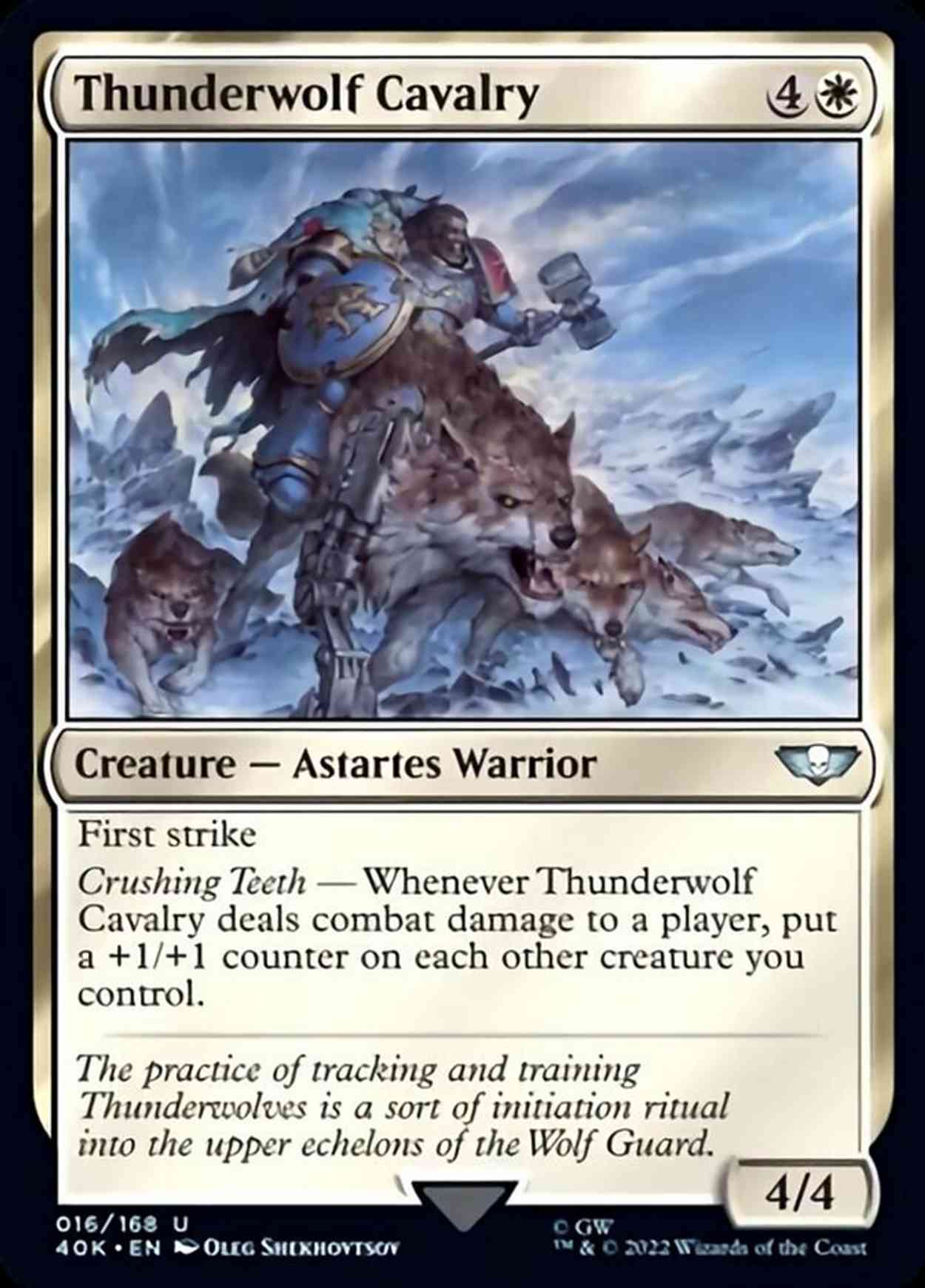 Thunderwolf Cavalry magic card front