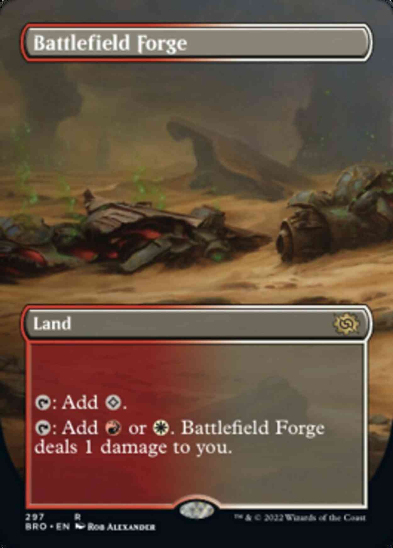 Battlefield Forge (Borderless) magic card front