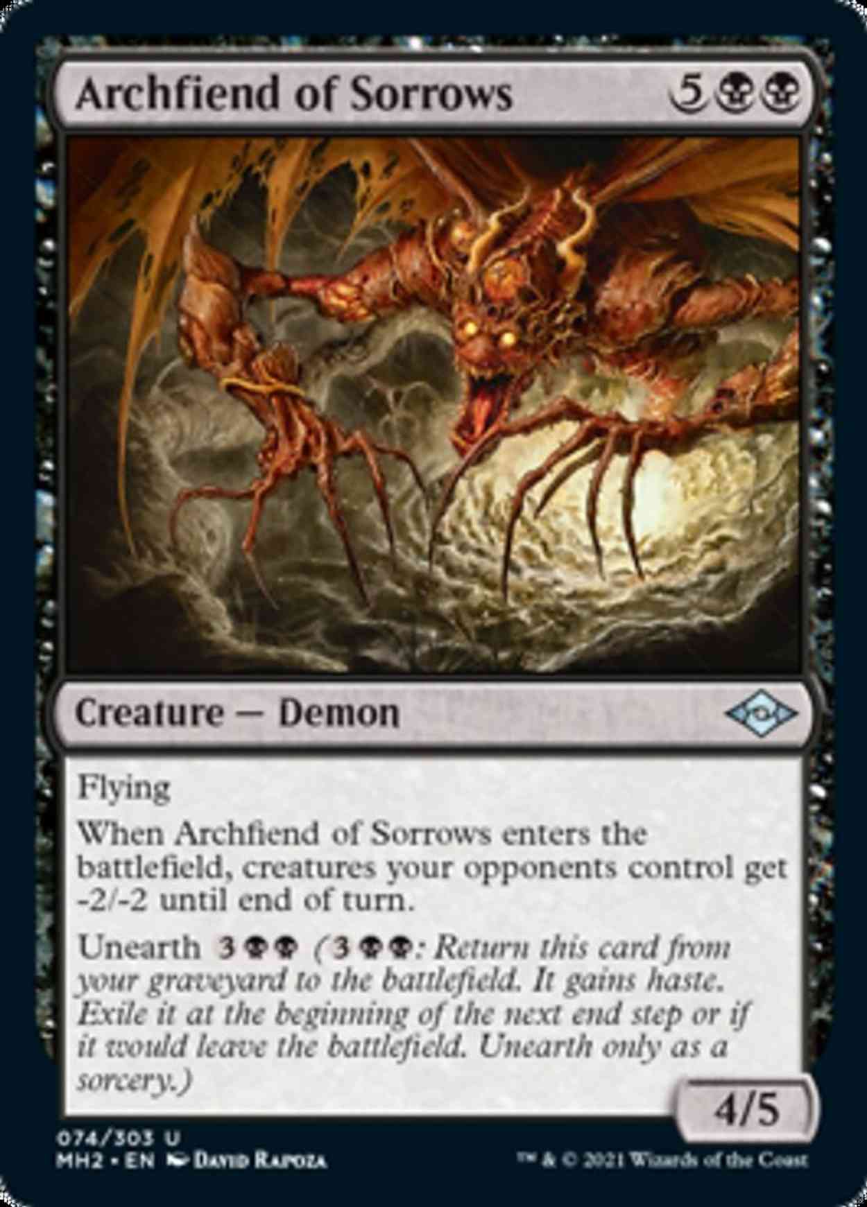 Archfiend of Sorrows magic card front