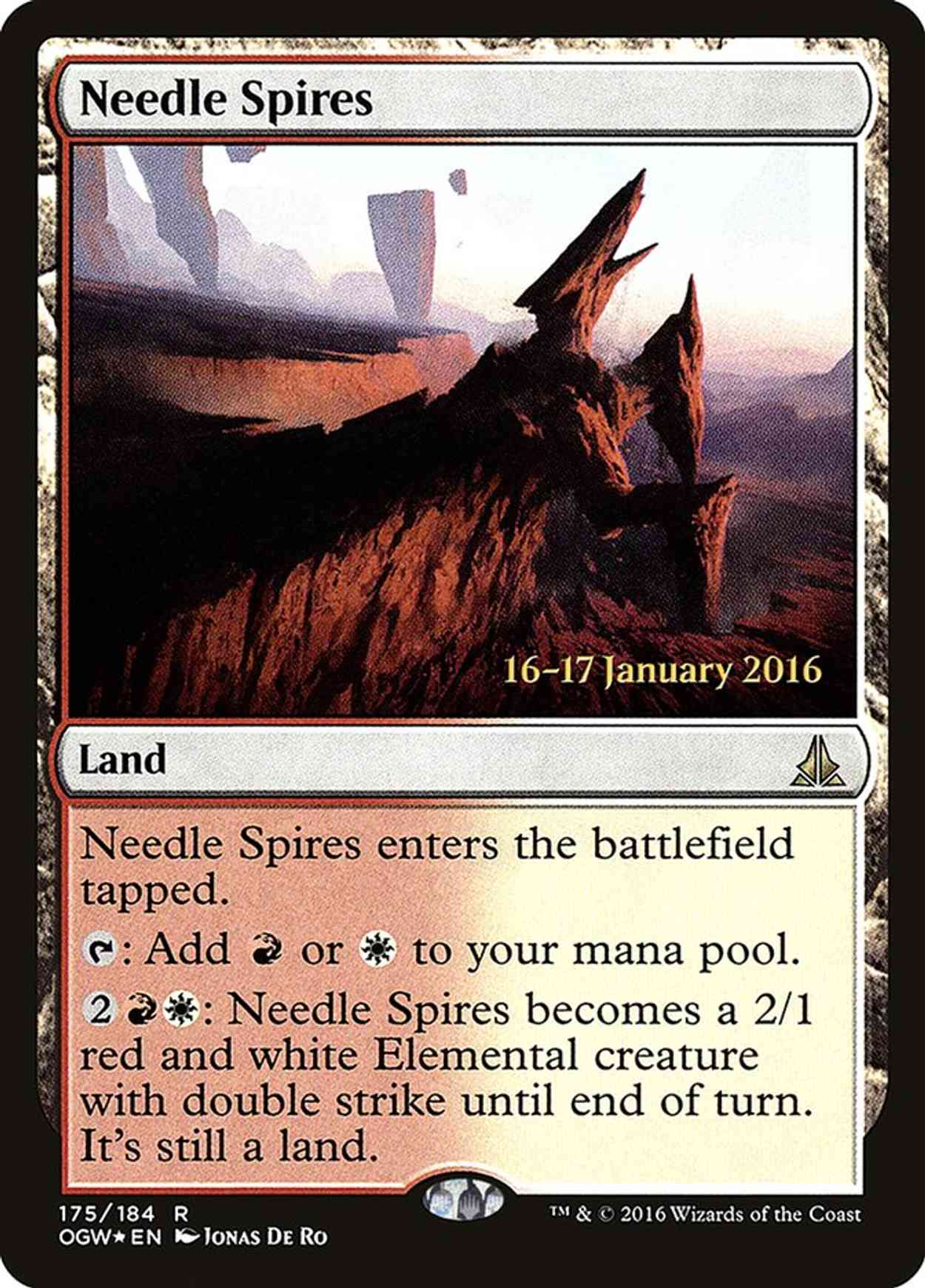 Needle Spires magic card front
