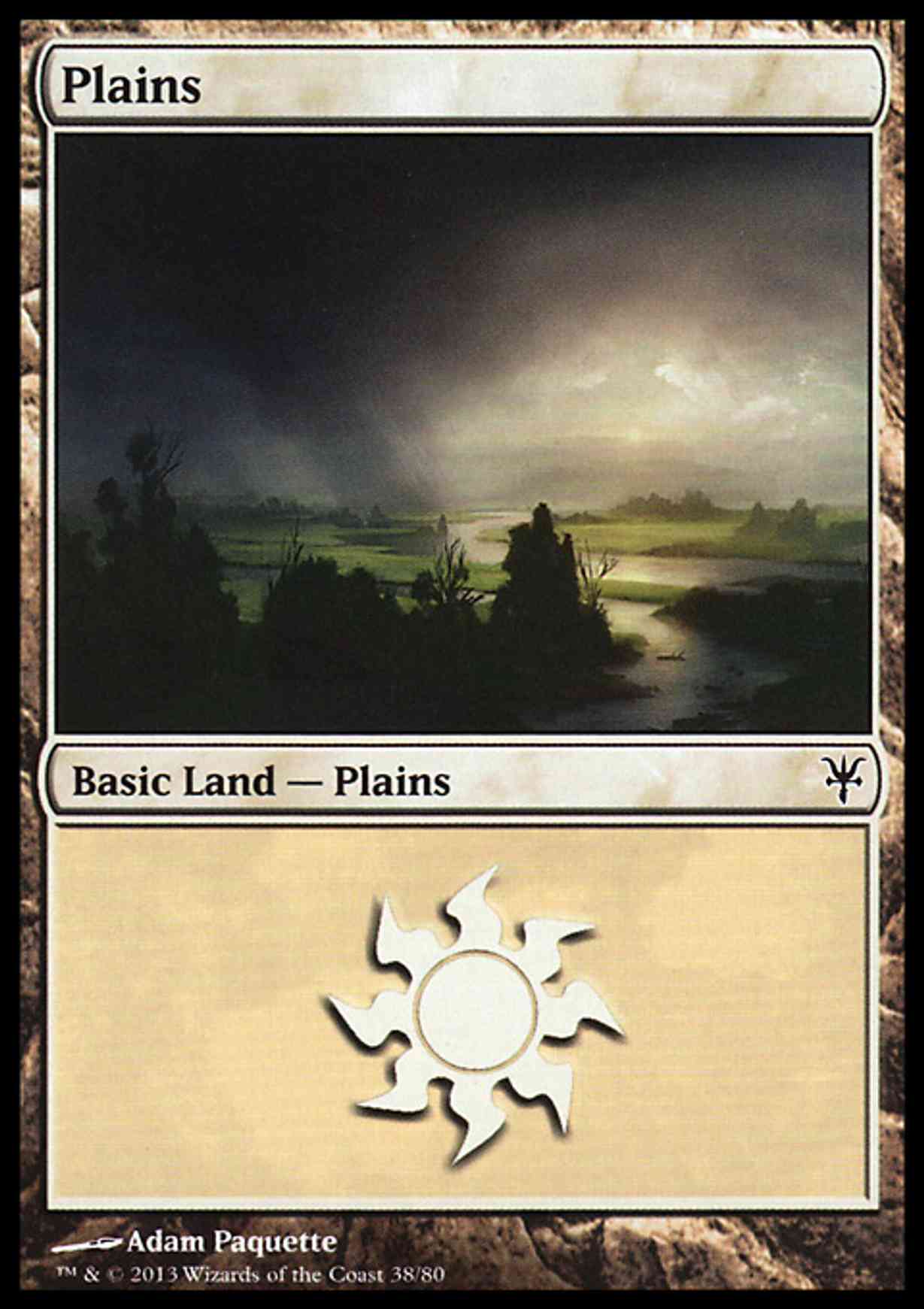 Plains (38) magic card front