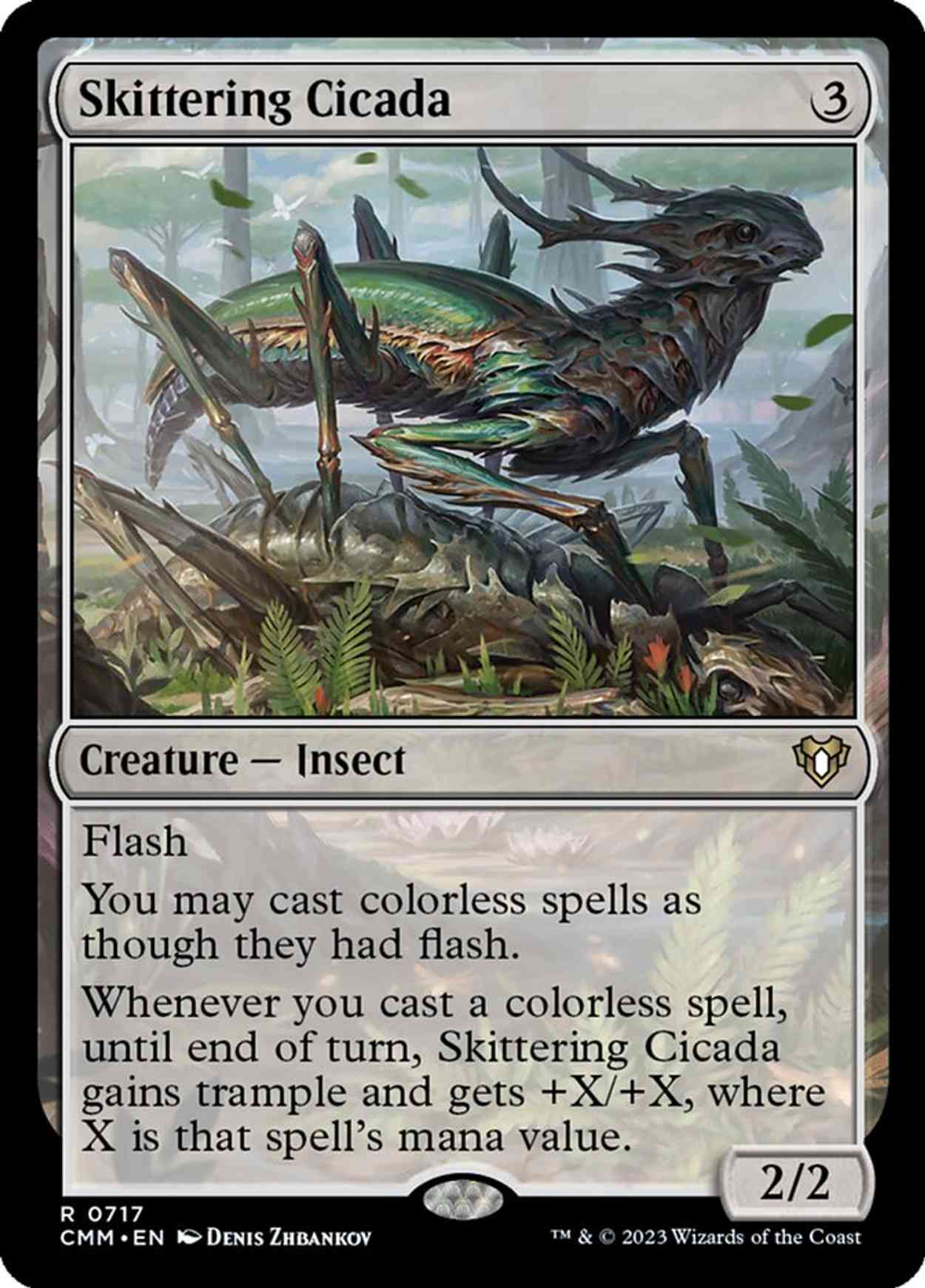 Skittering Cicada magic card front