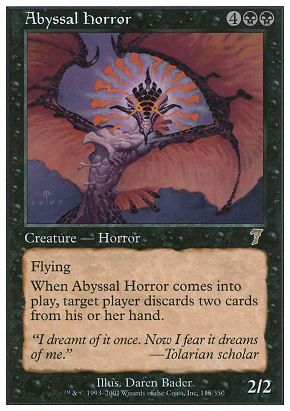 Abyssal Horror magic card front