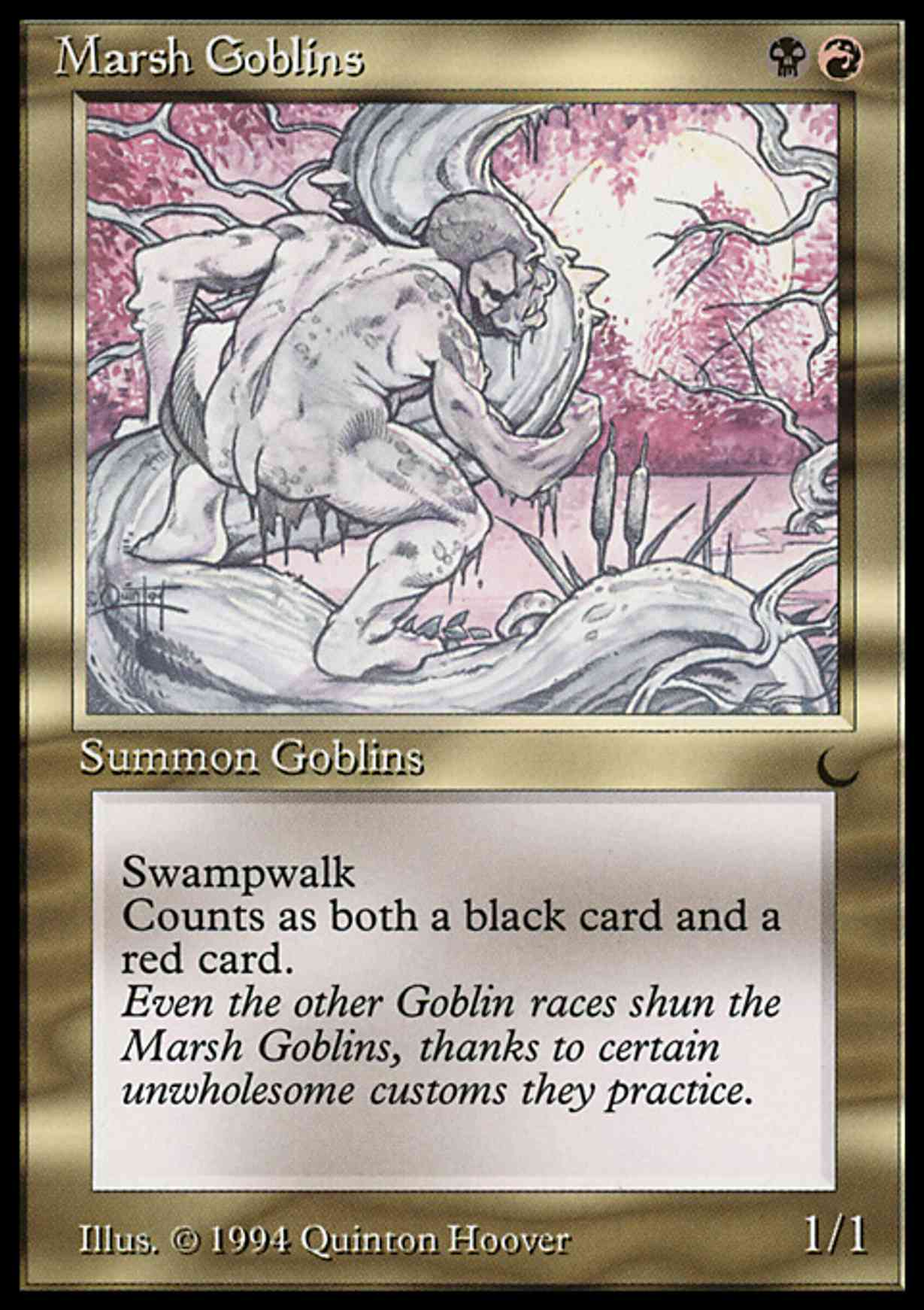 Marsh Goblins magic card front