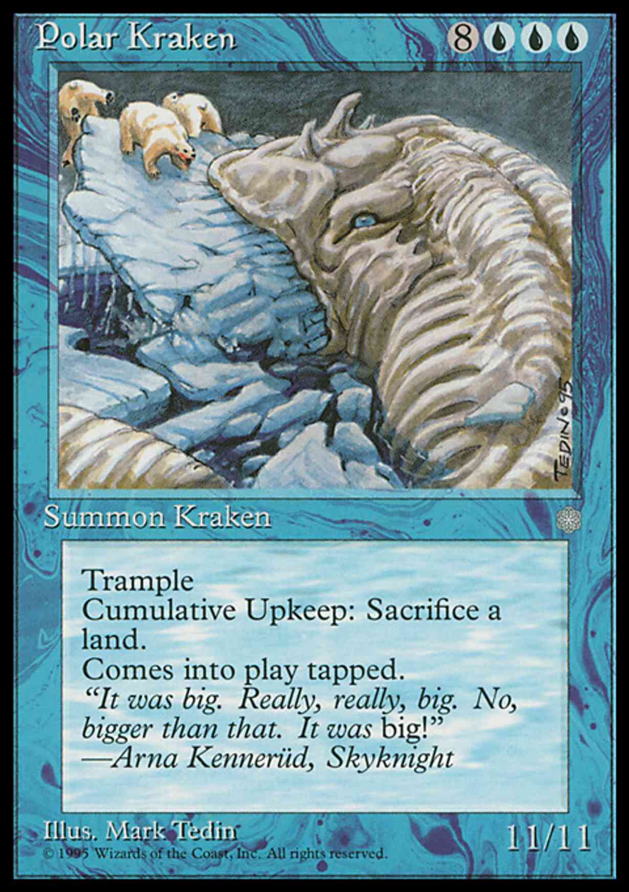 Polar Kraken magic card front