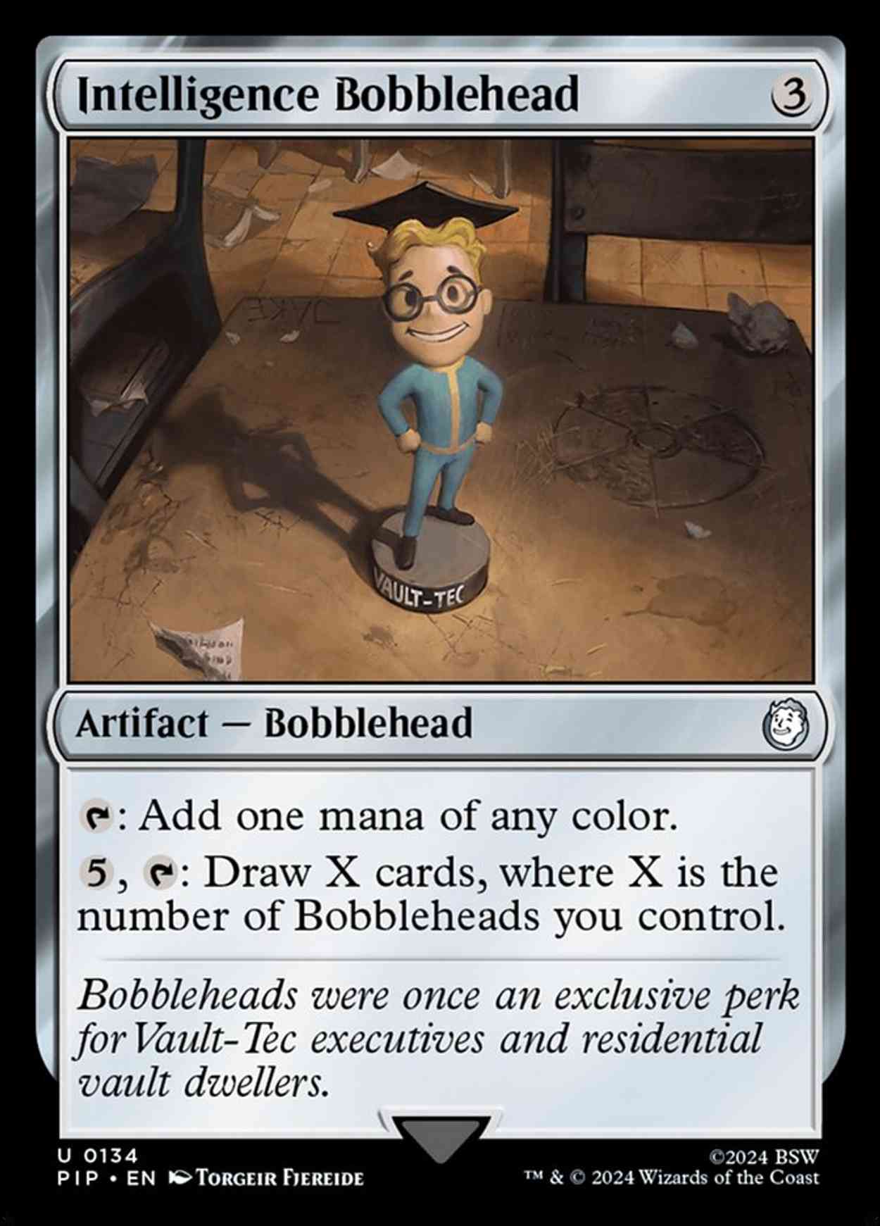 Intelligence Bobblehead magic card front