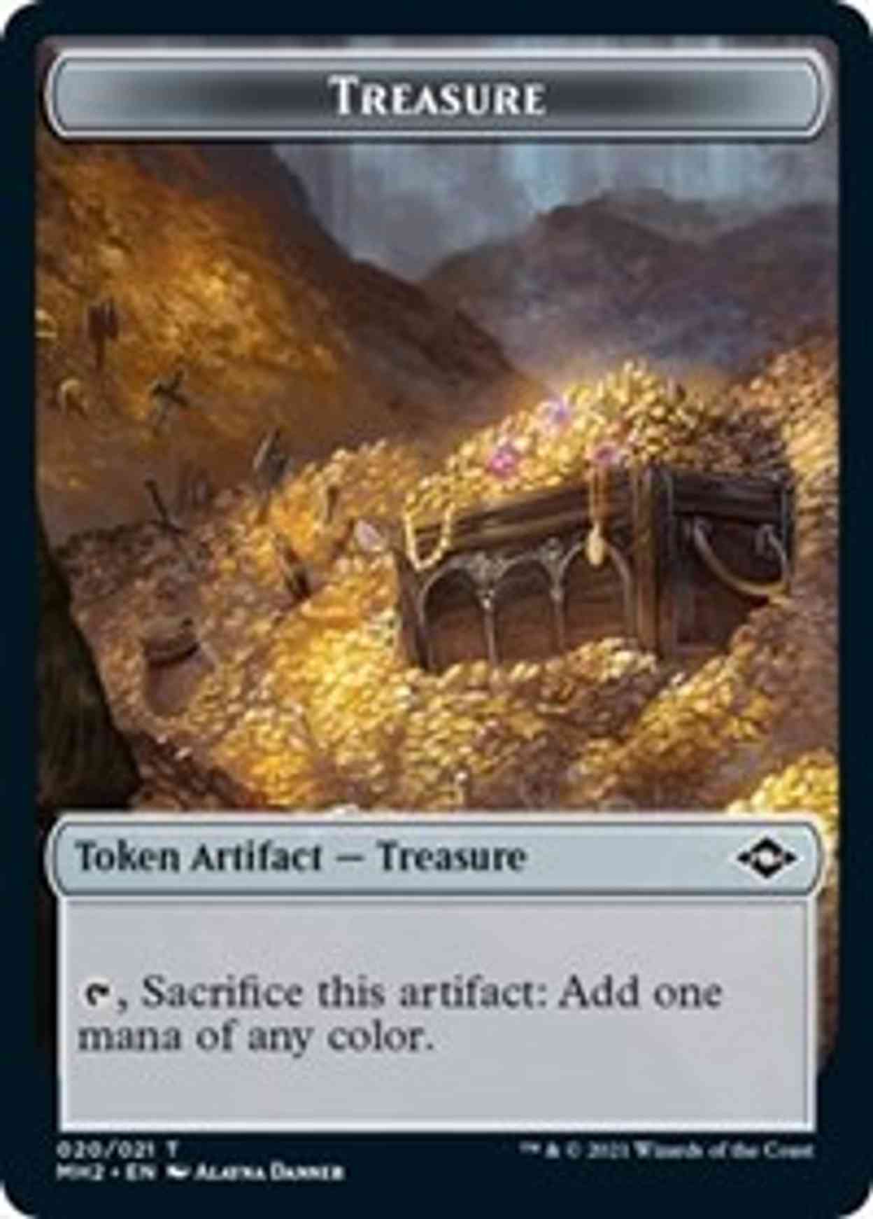 Treasure (020) // Construct Double-sided Token magic card front