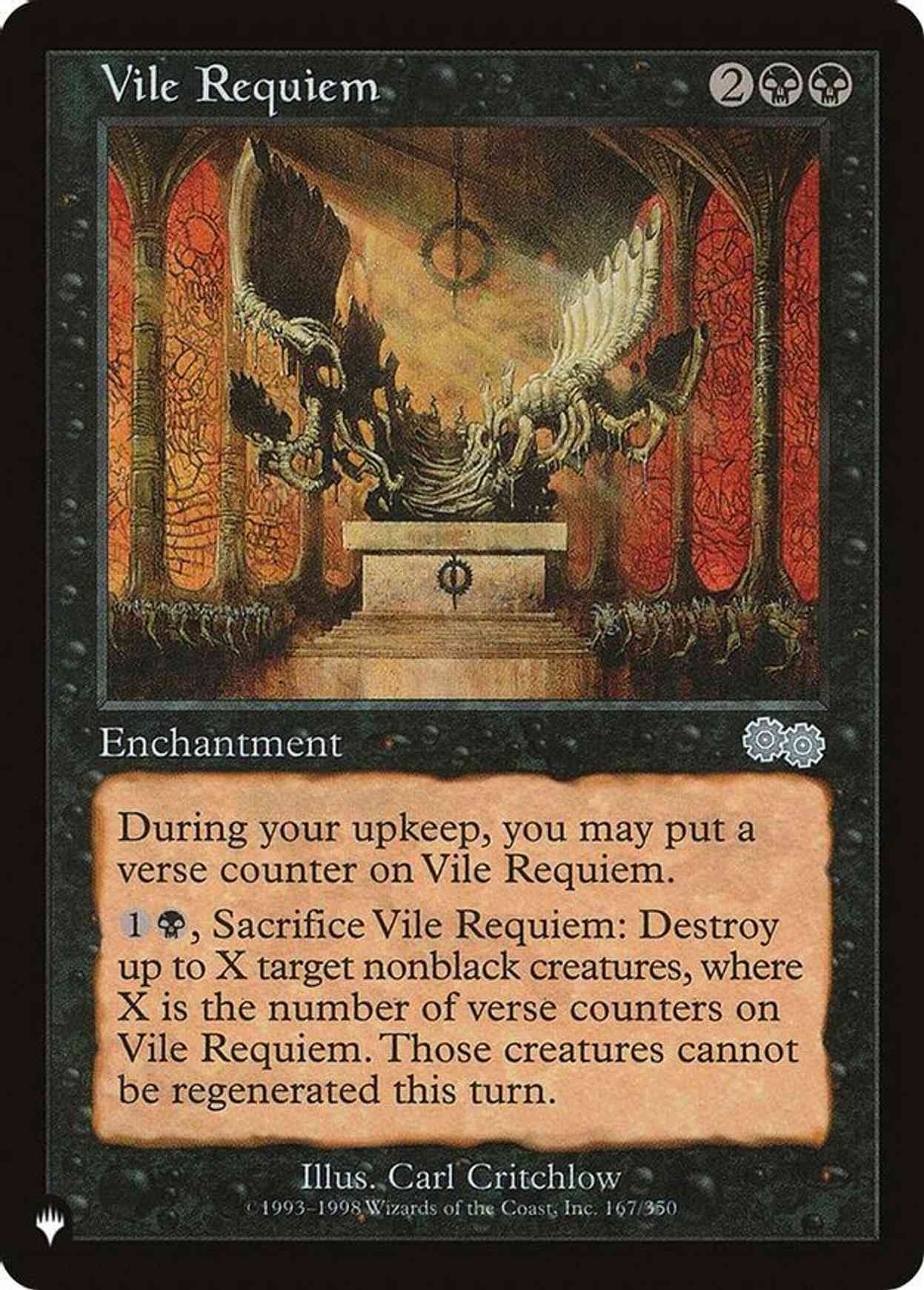Vile Requiem (USG) magic card front