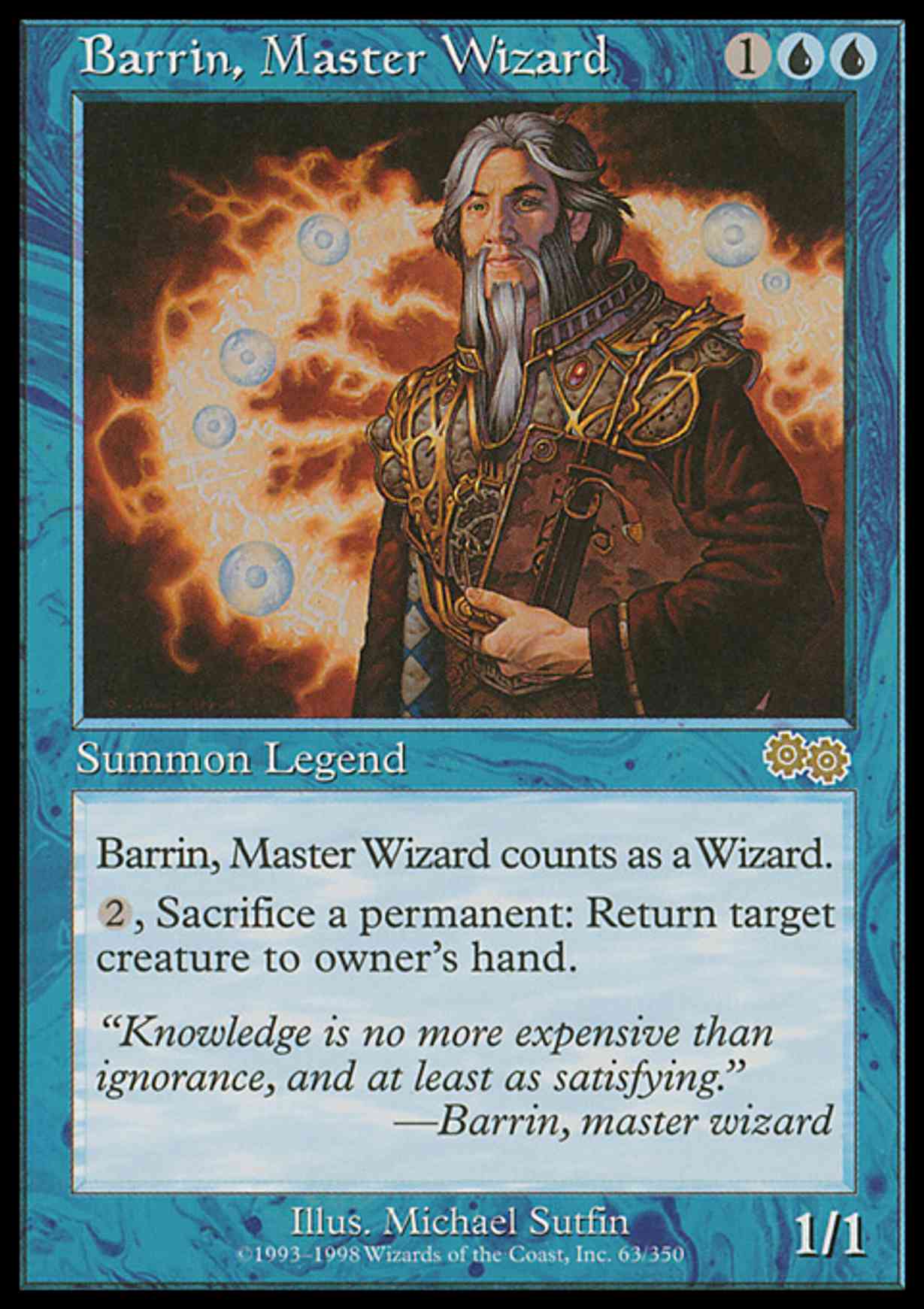 Barrin, Master Wizard magic card front