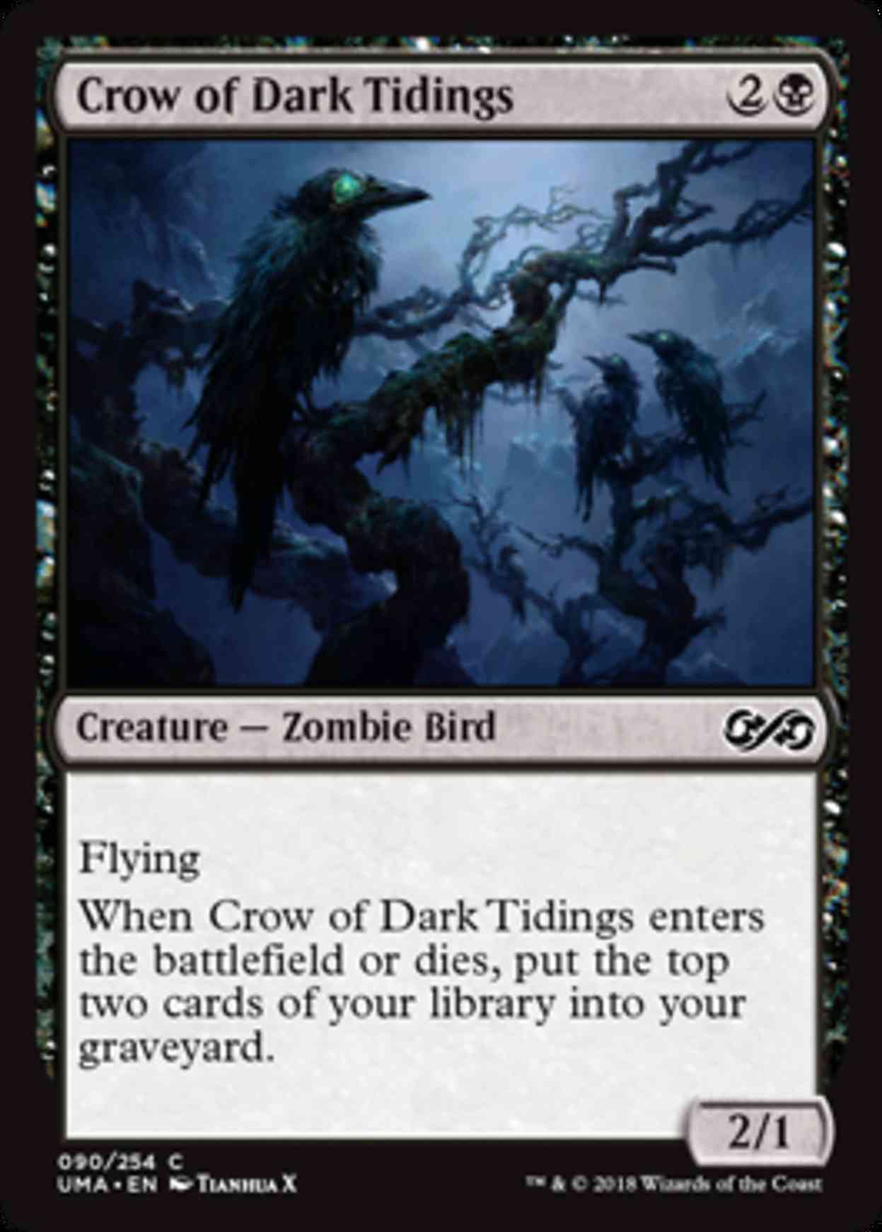 Crow of Dark Tidings magic card front