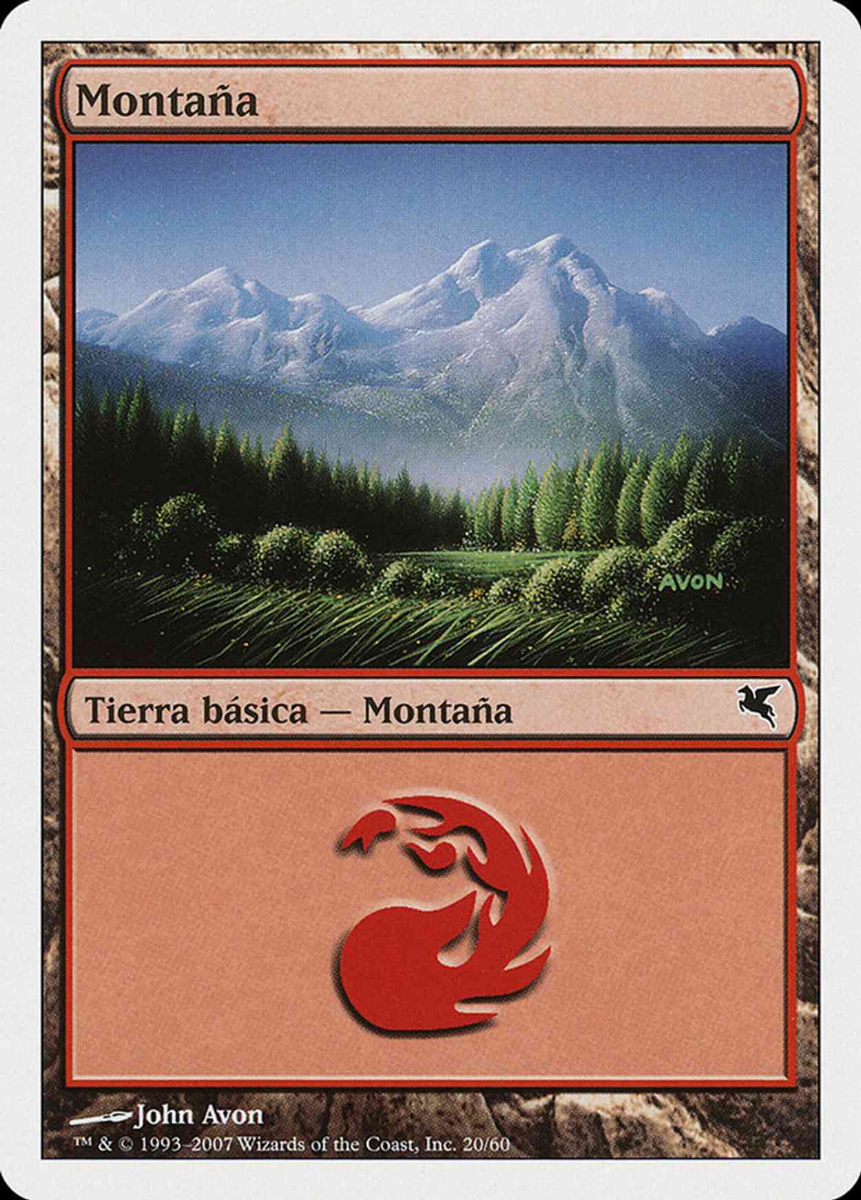 Mountain (Retro Frame) magic card front