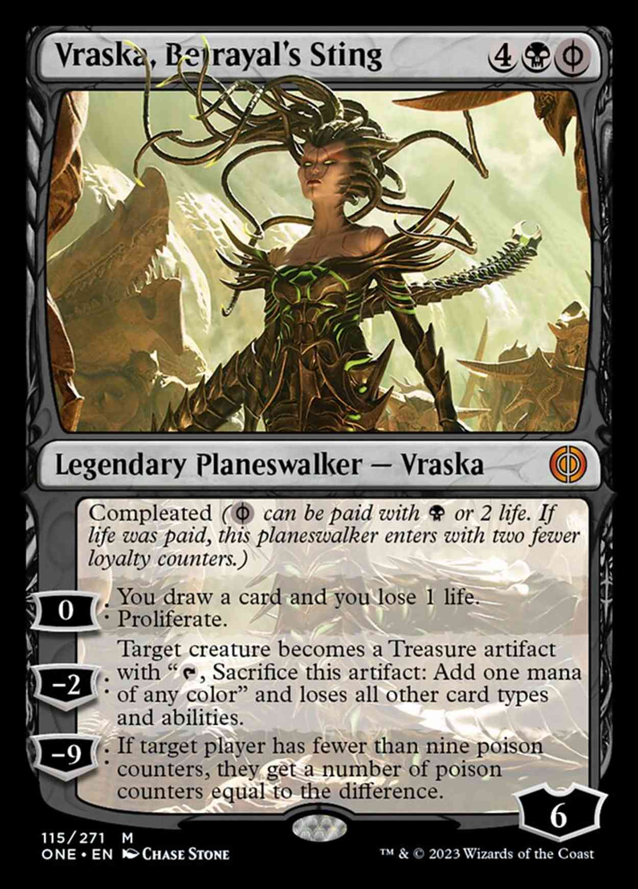 Vraska, Betrayal's Sting magic card front