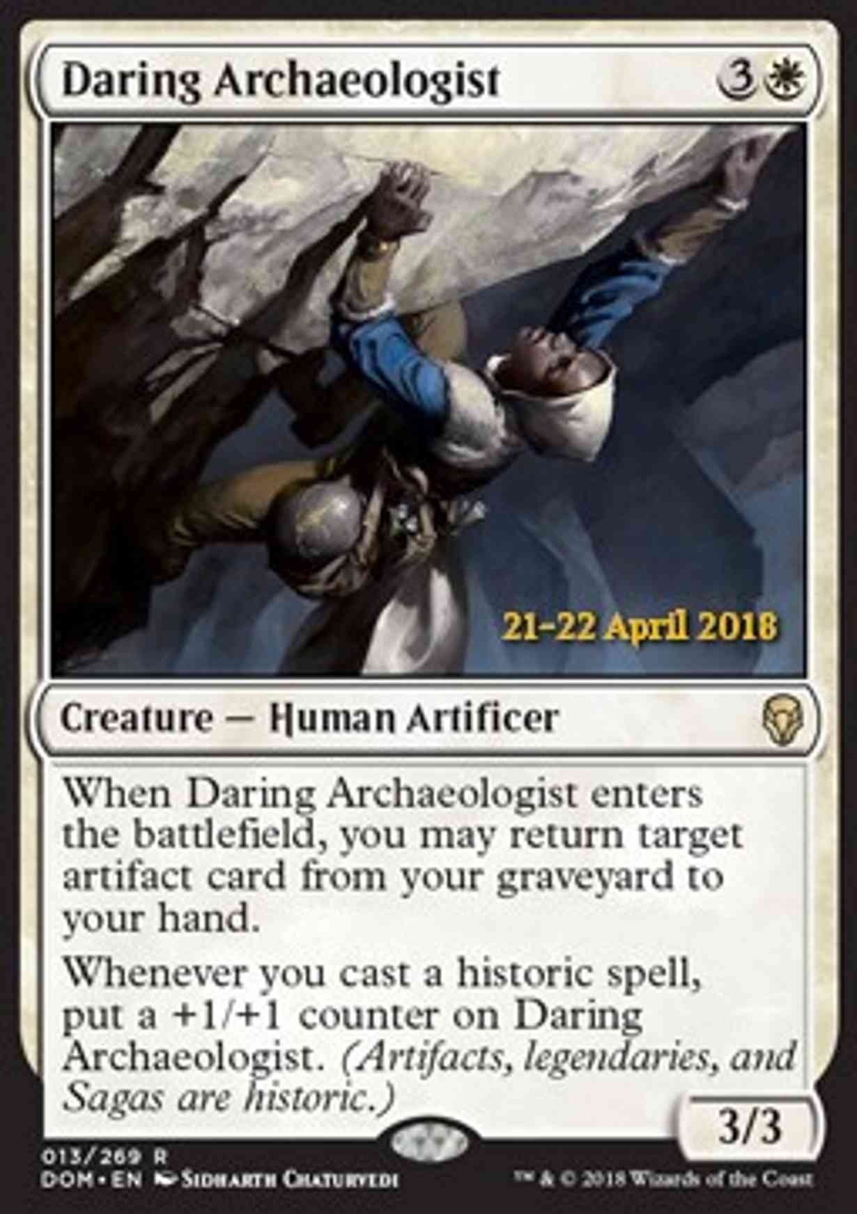 Daring Archaeologist magic card front