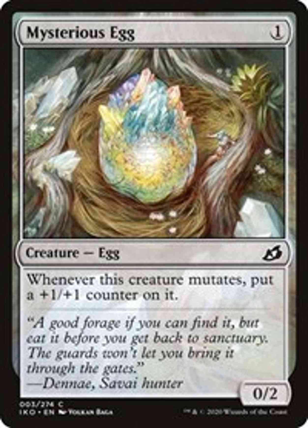 Mysterious Egg magic card front
