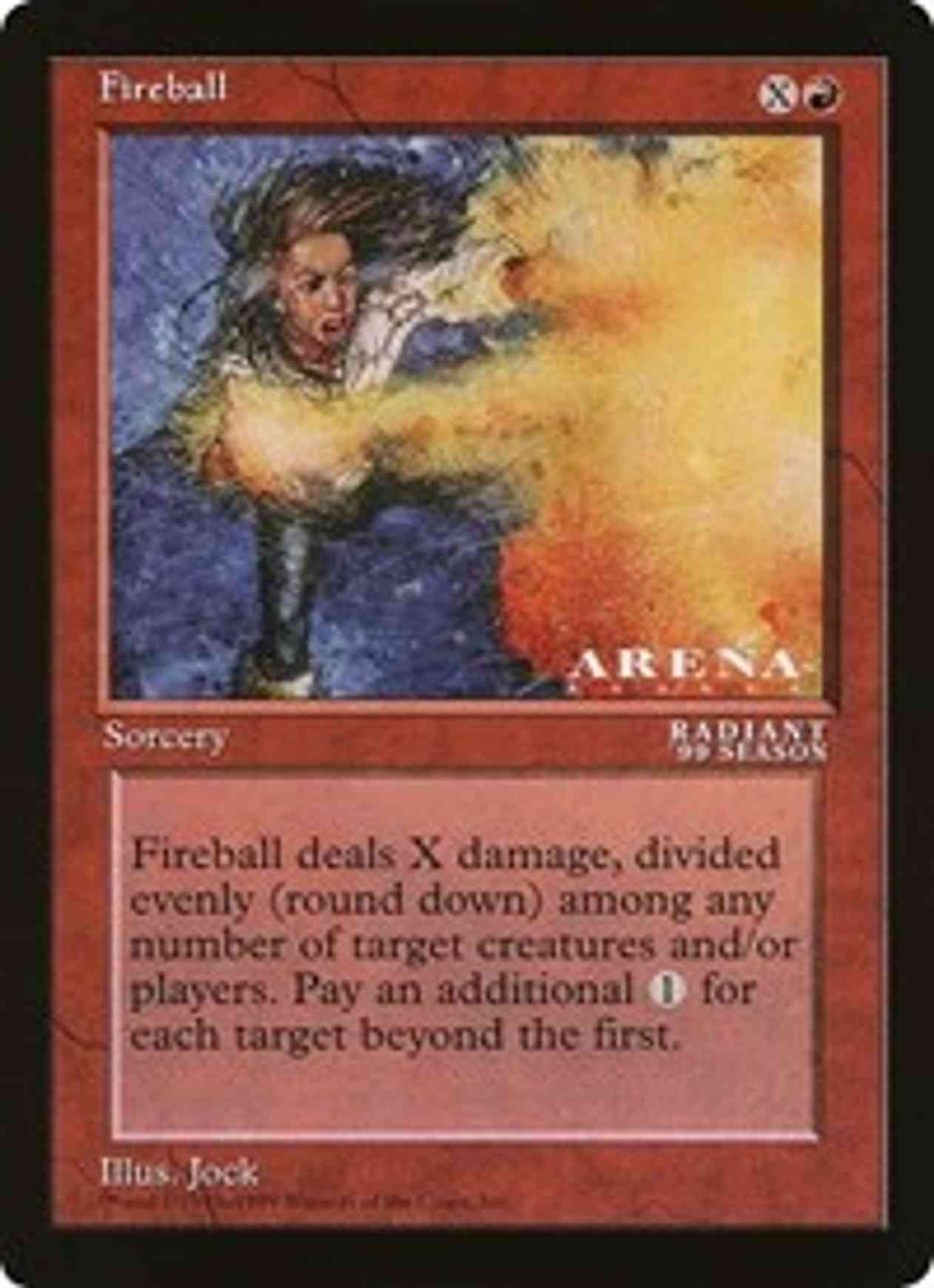 Fireball (Oversized) magic card front