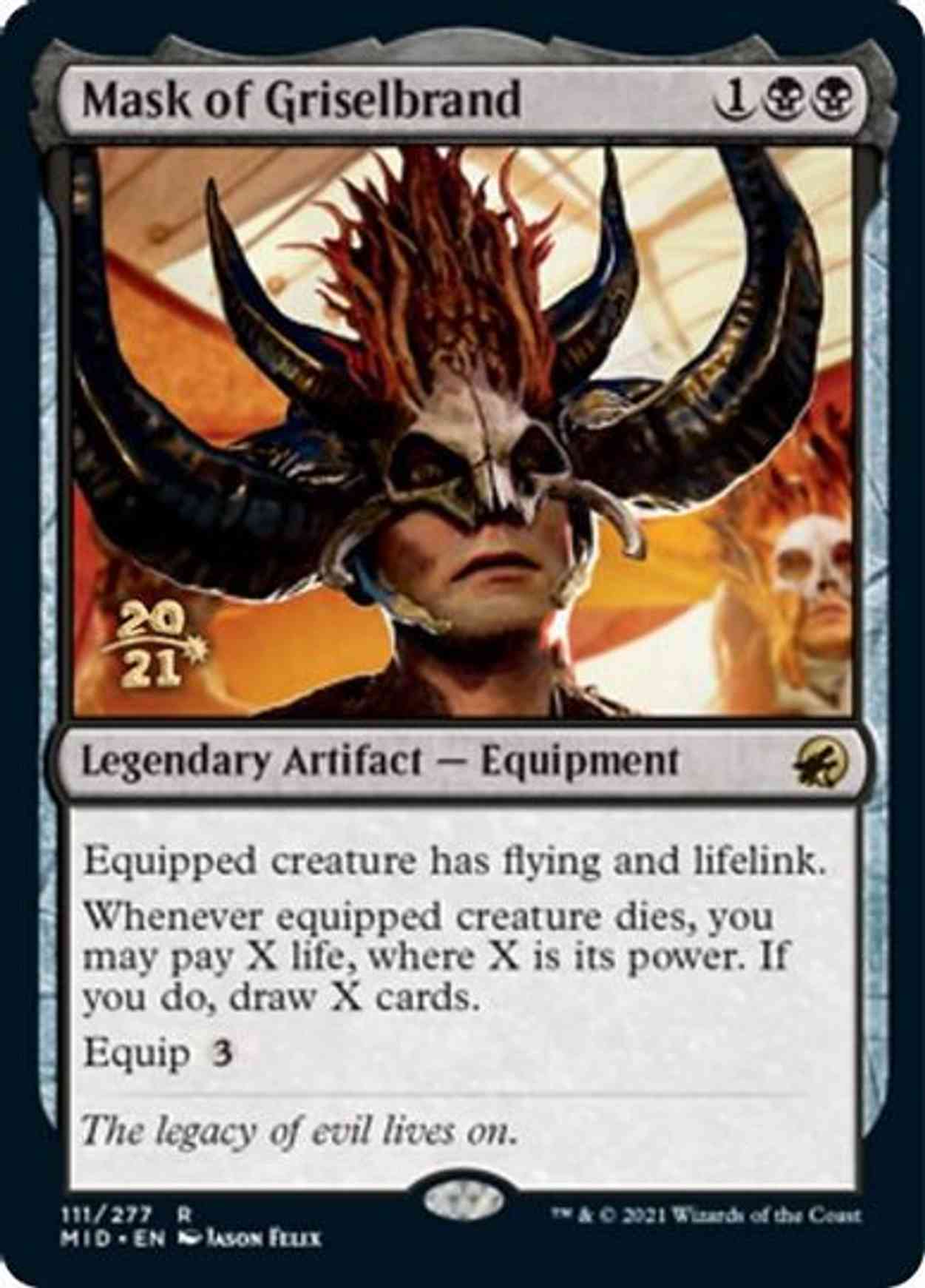 Mask of Griselbrand magic card front