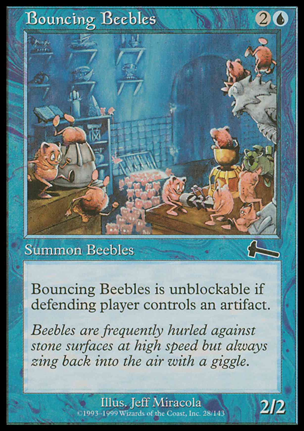 Bouncing Beebles magic card front