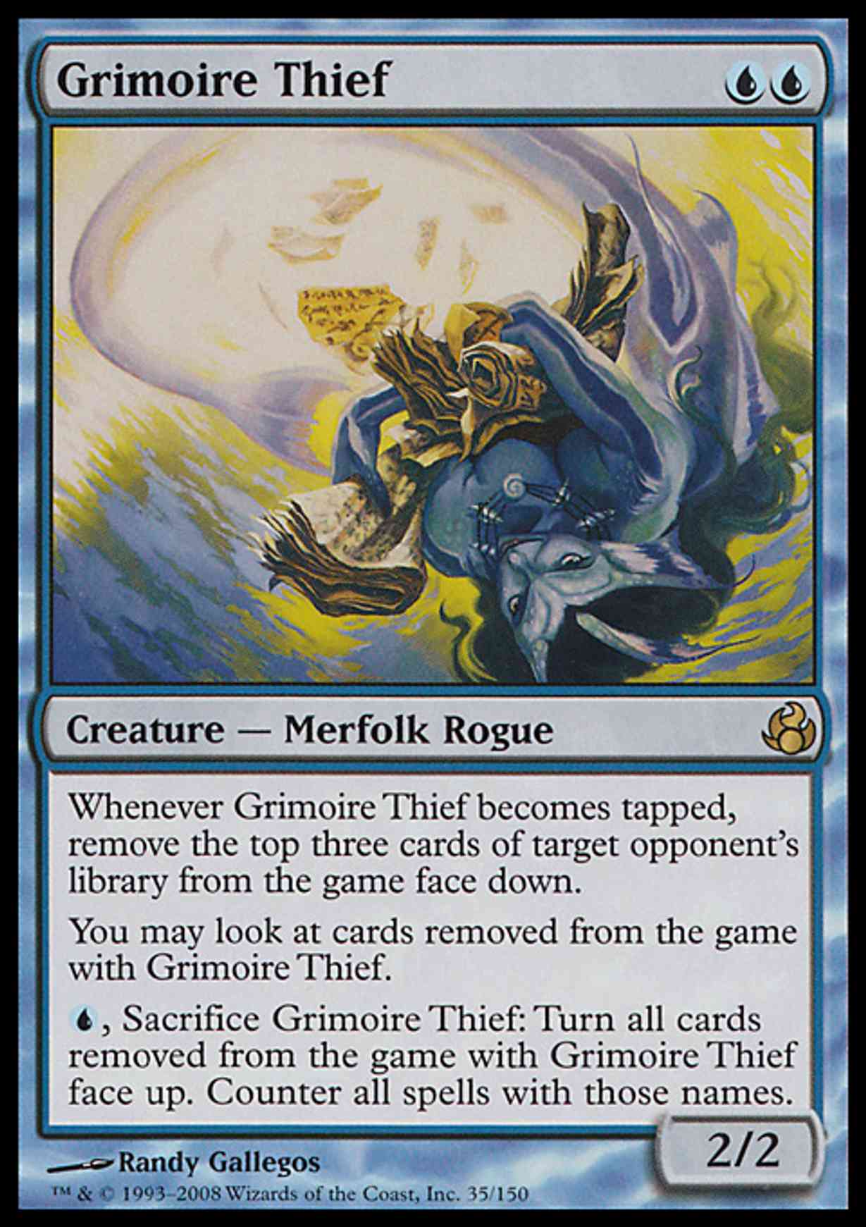 Grimoire Thief magic card front