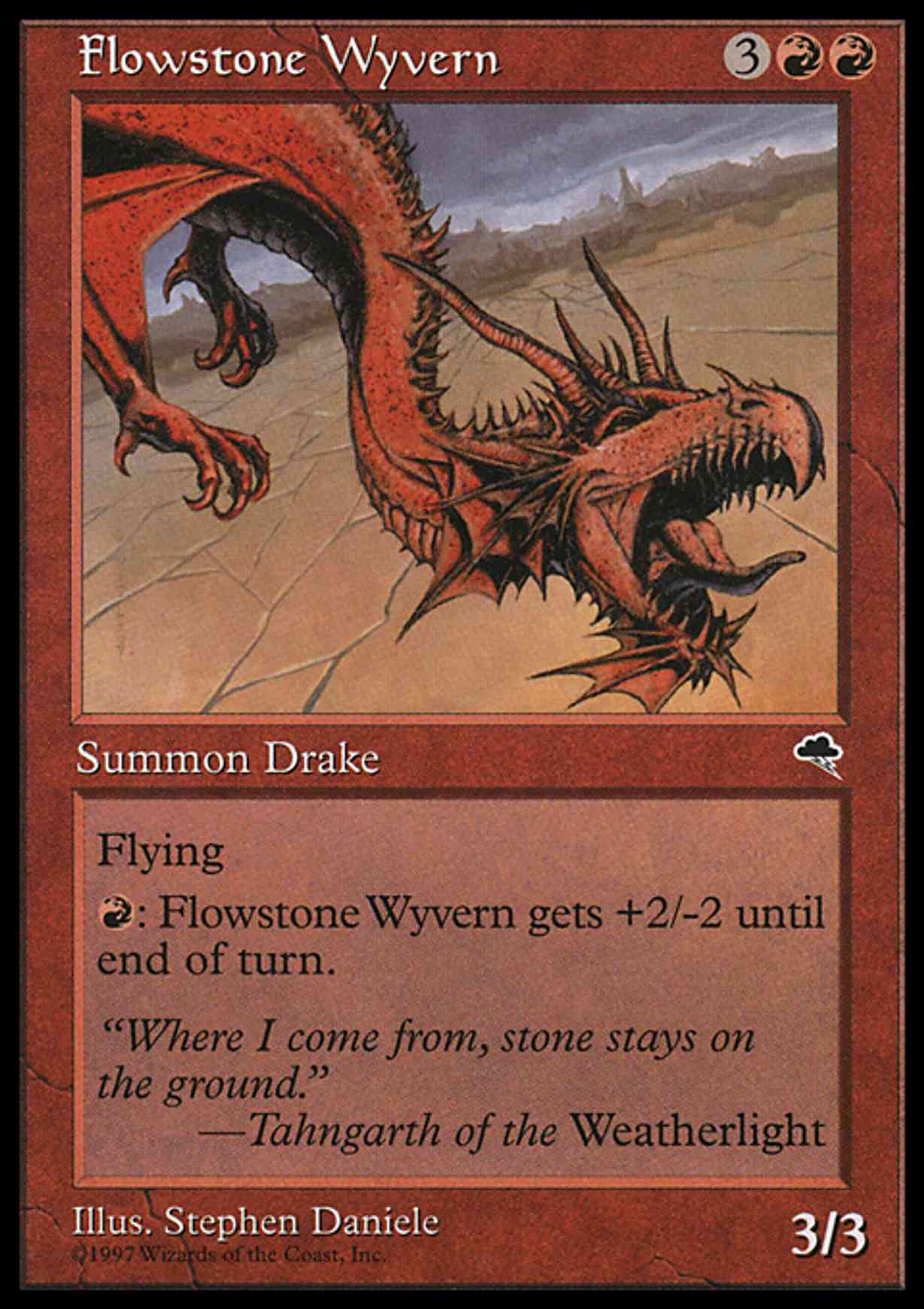 Flowstone Wyvern magic card front