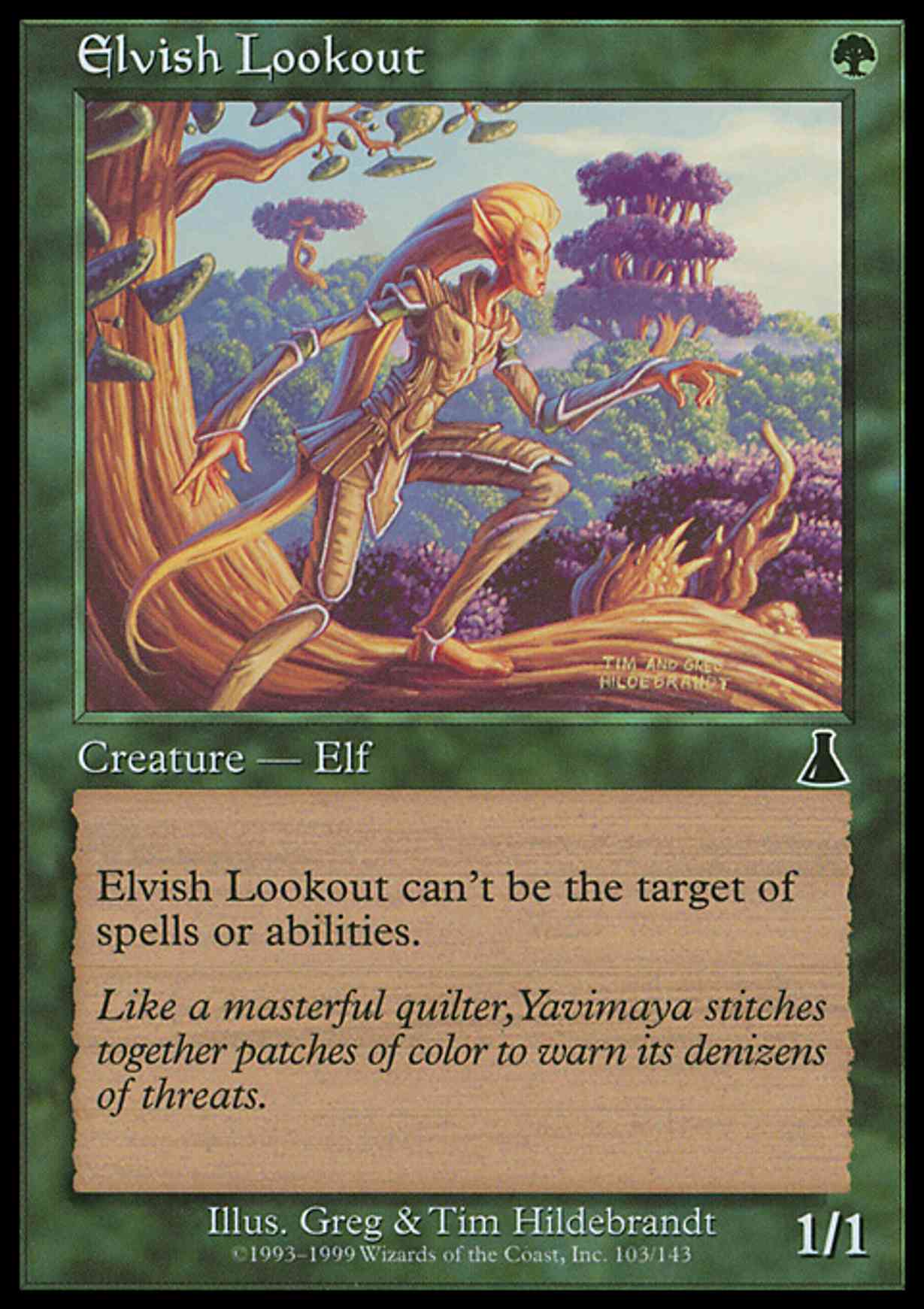 Elvish Lookout magic card front