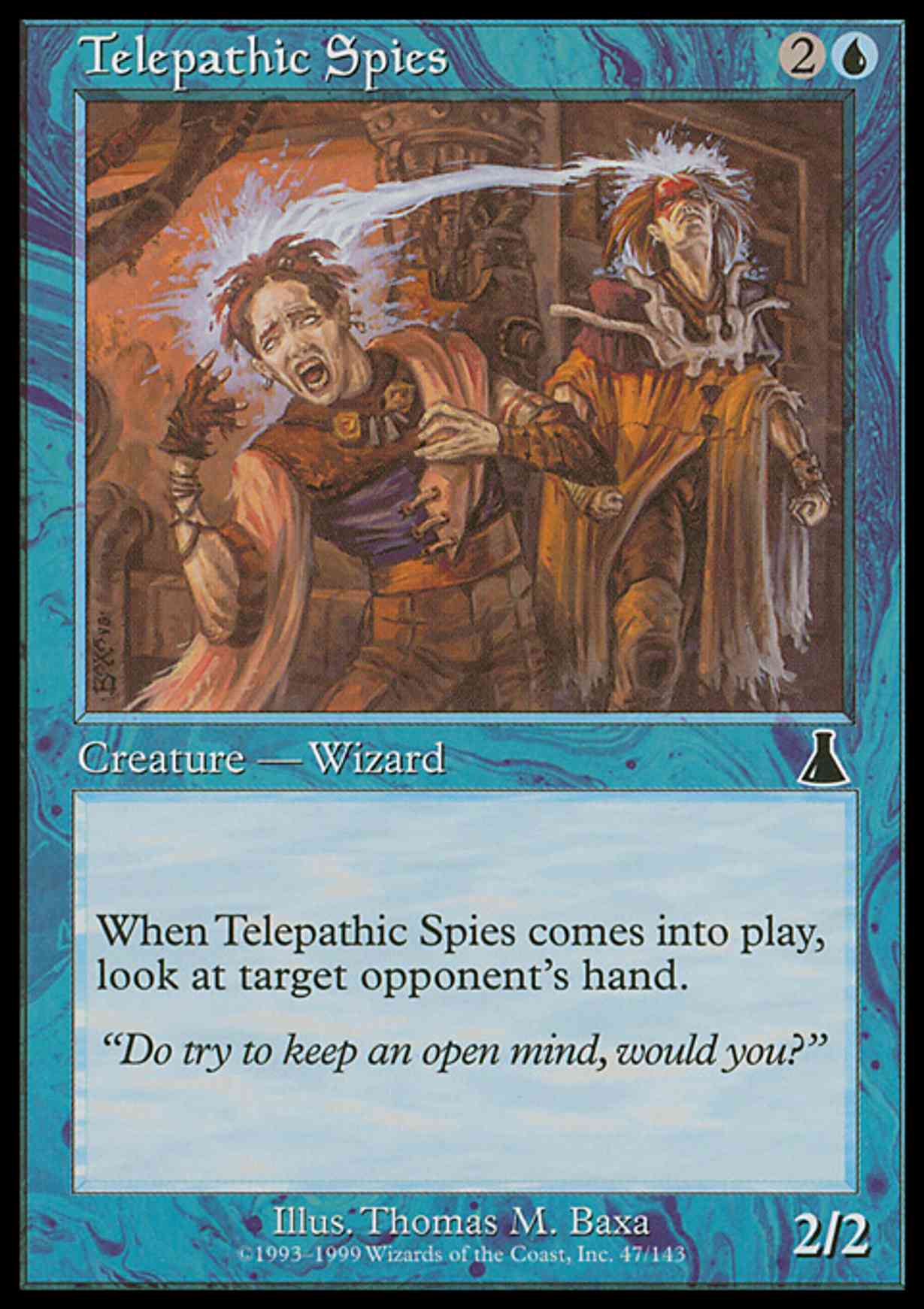 Telepathic Spies magic card front