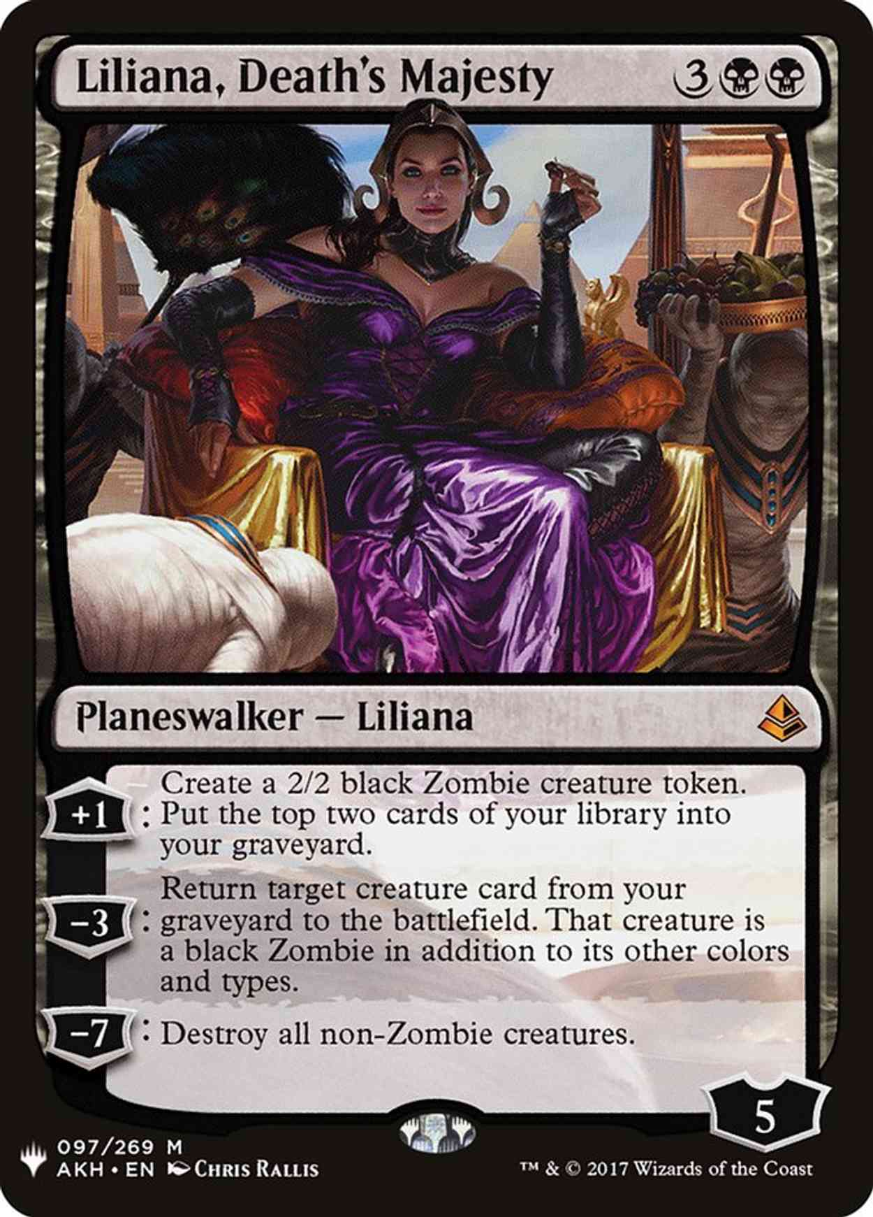 Liliana, Death's Majesty magic card front