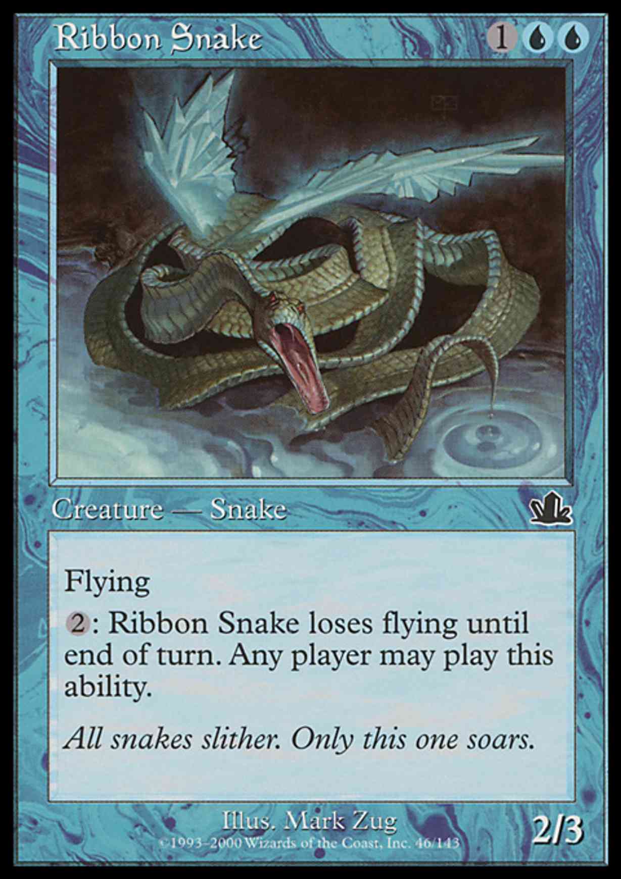 Ribbon Snake magic card front