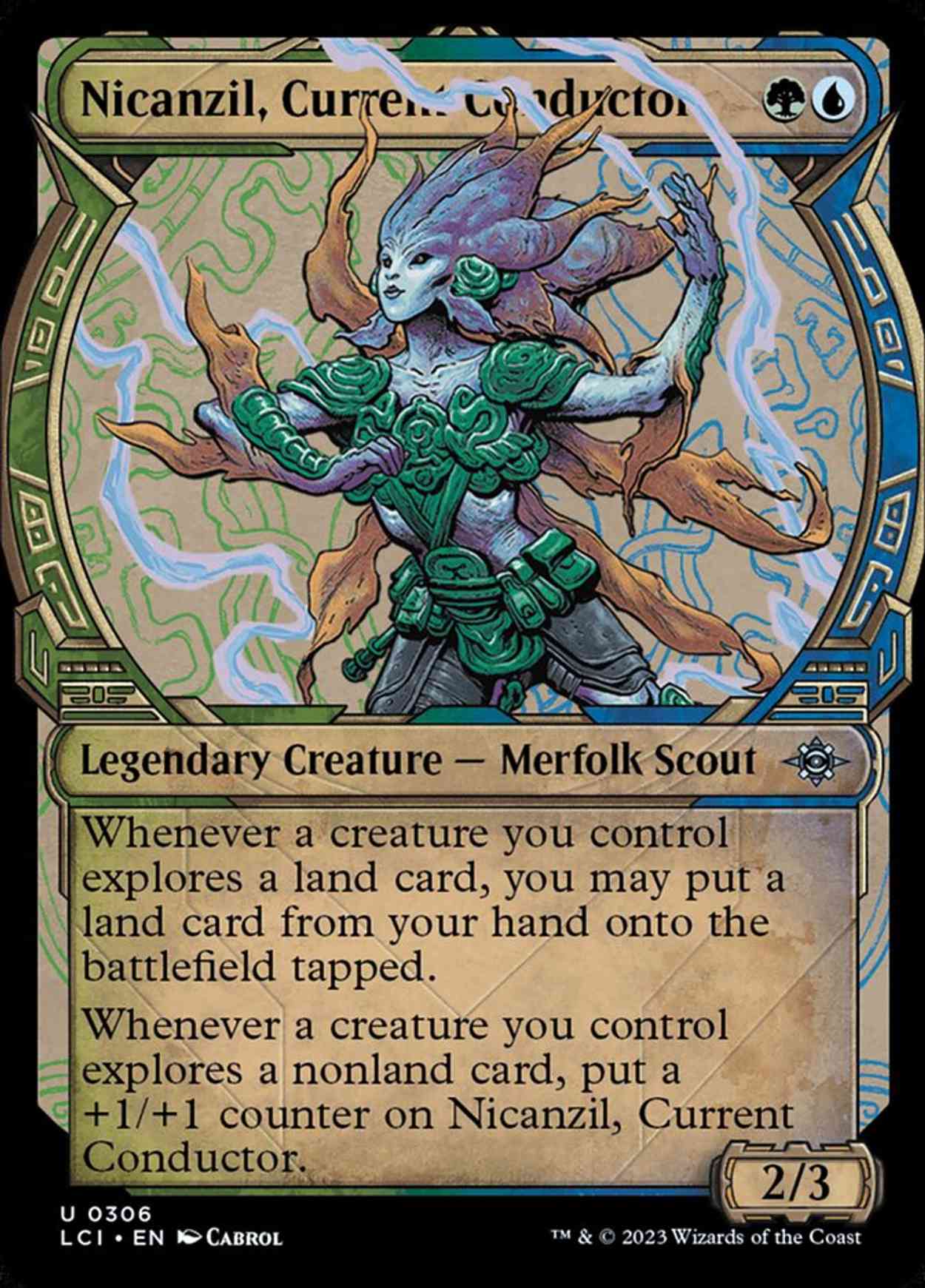 Nicanzil, Current Conductor (Showcase) magic card front