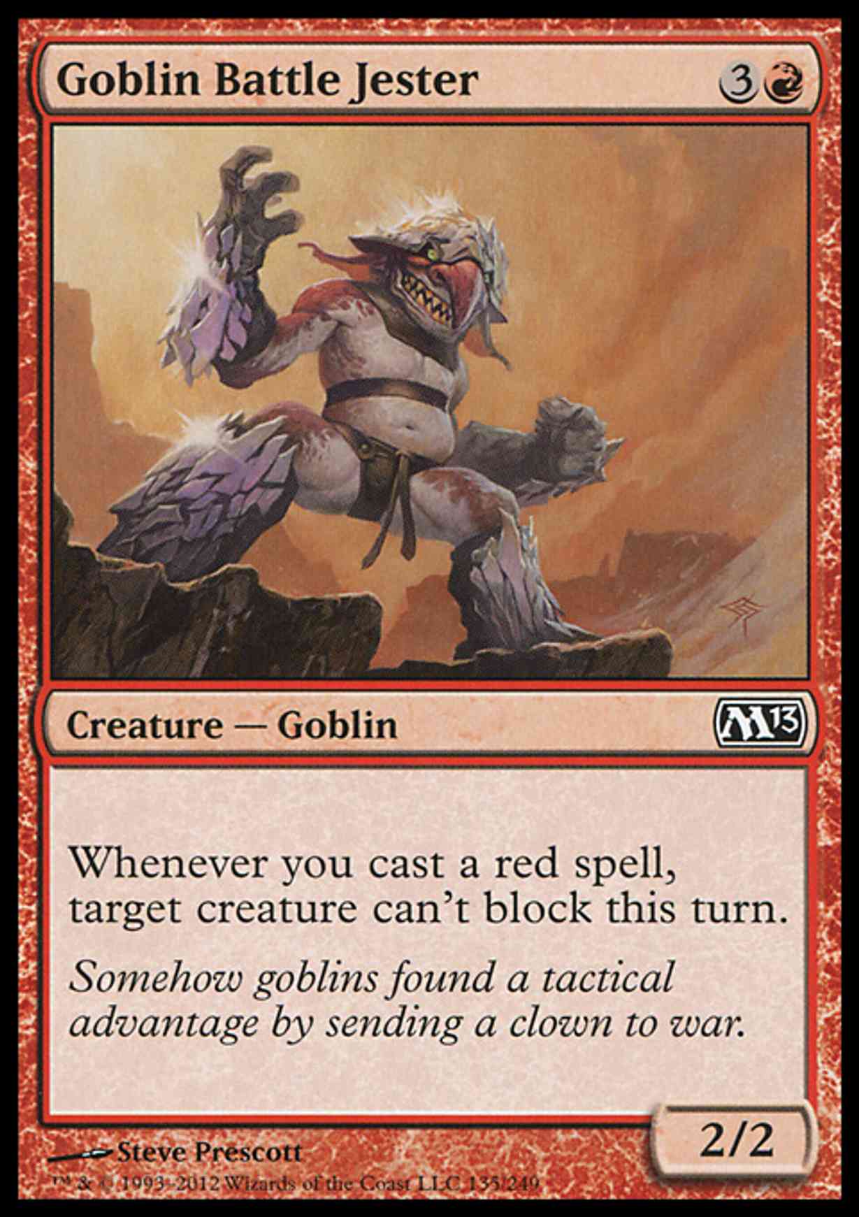 Goblin Battle Jester magic card front
