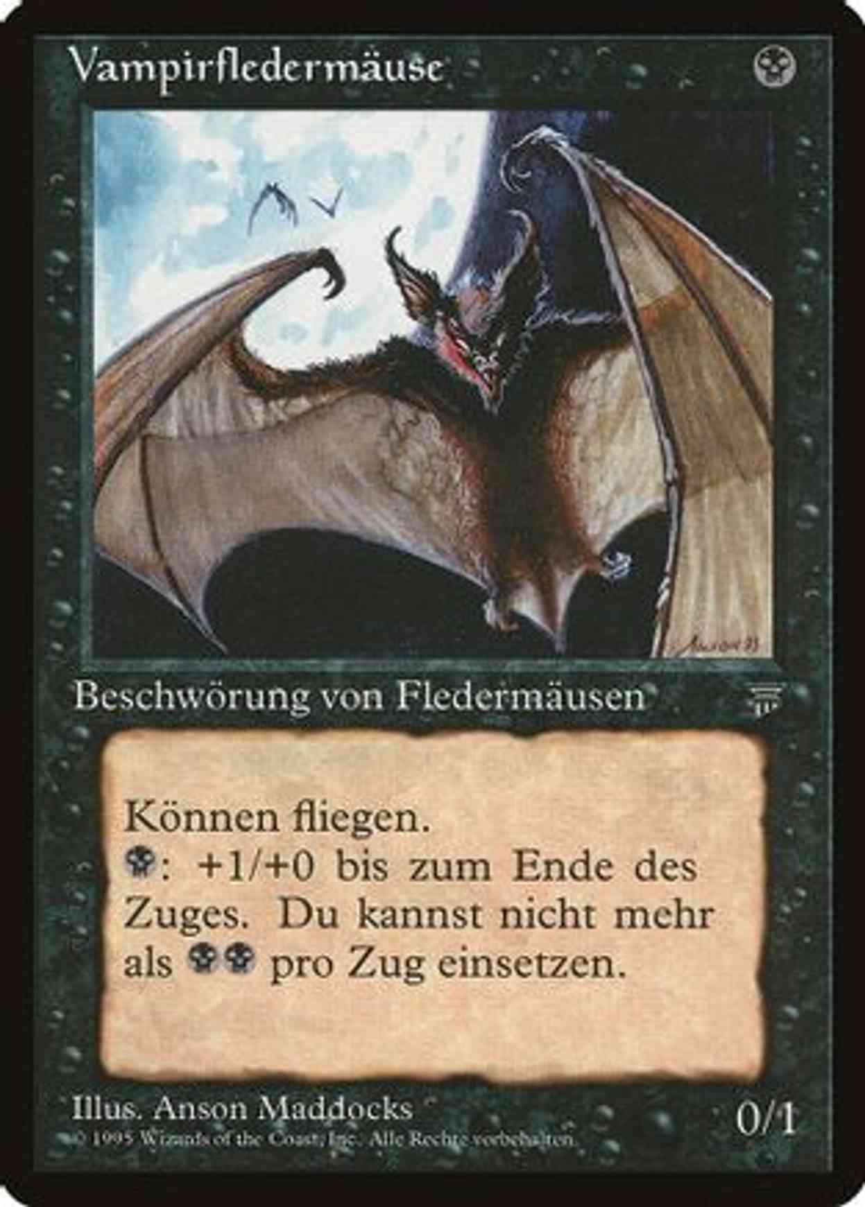 Vampire Bats (German) - "Vampirfledermause" magic card front