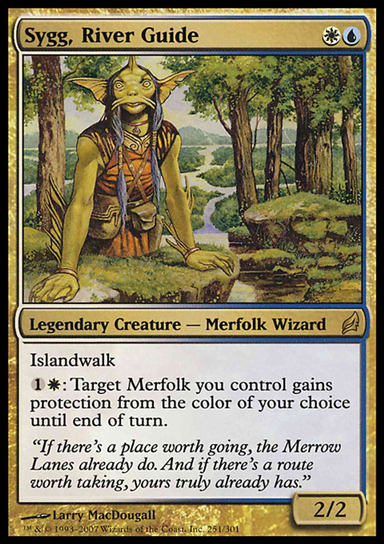 Sygg, River Guide magic card front