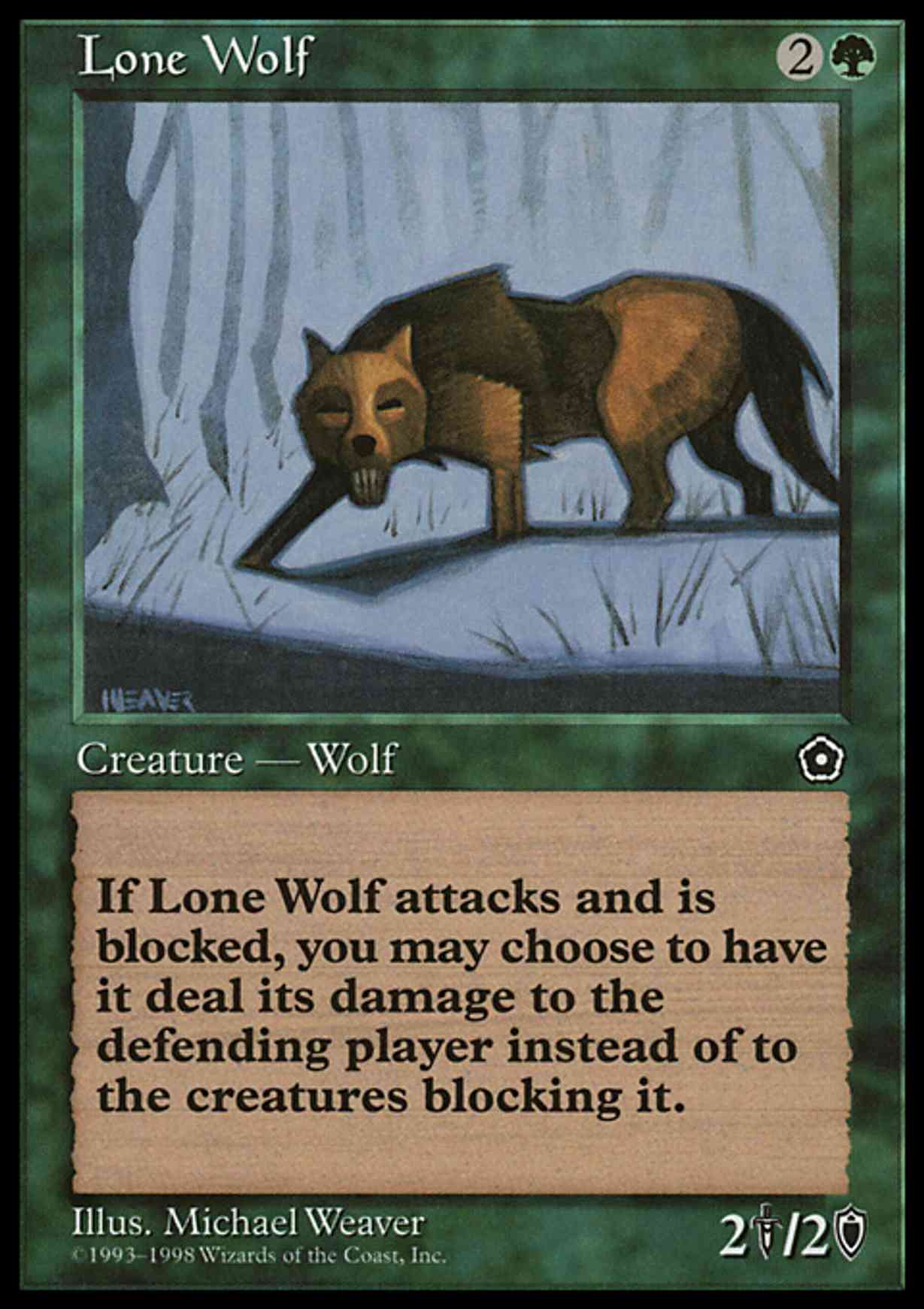 Lone Wolf magic card front