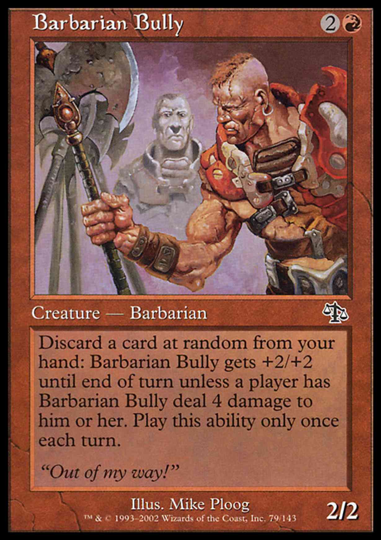 Barbarian Bully magic card front