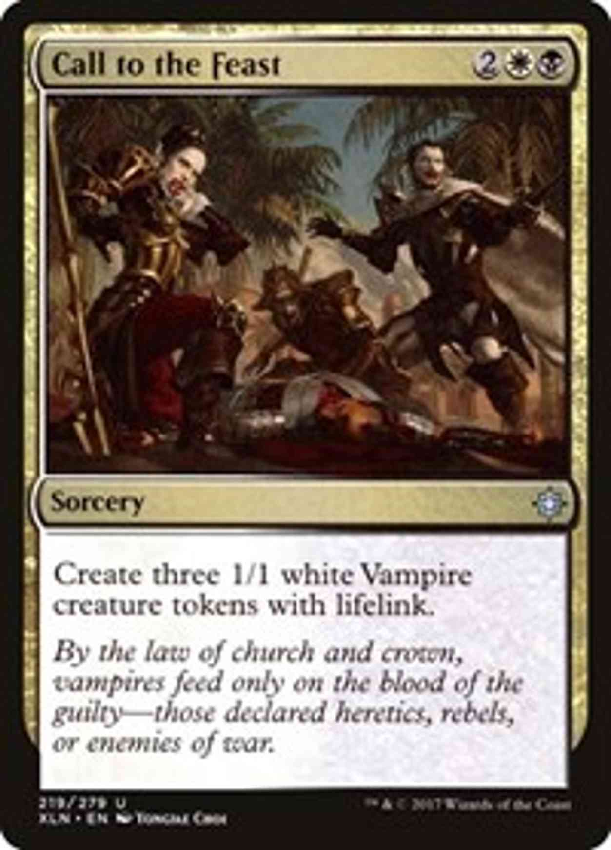Call to the Feast magic card front