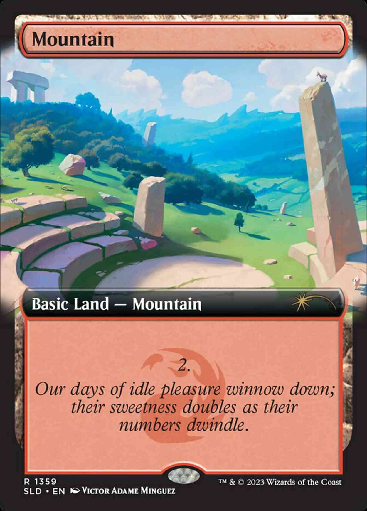 Mountain (1359) magic card front