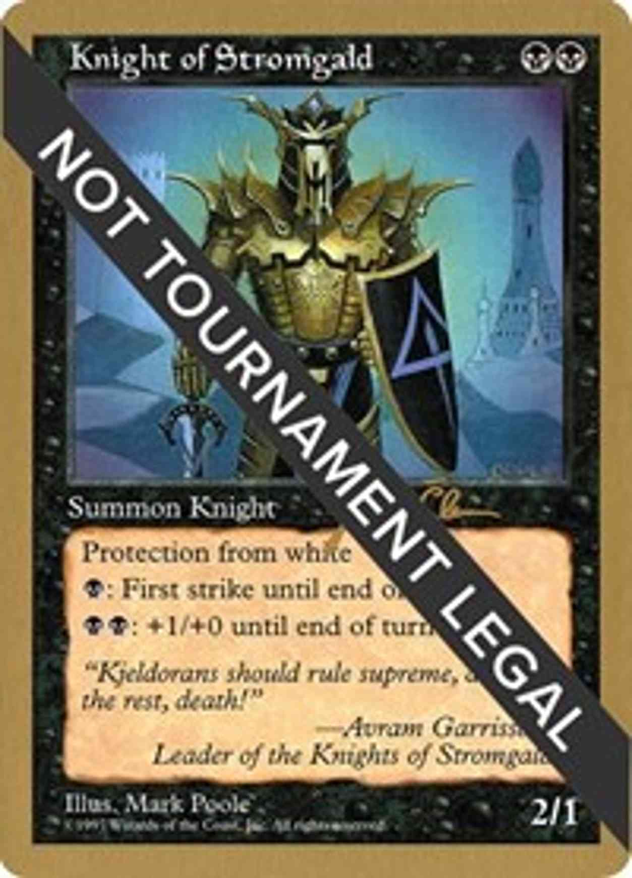 Knight of Stromgald - 1997 Jakub Slemr (5ED) magic card front