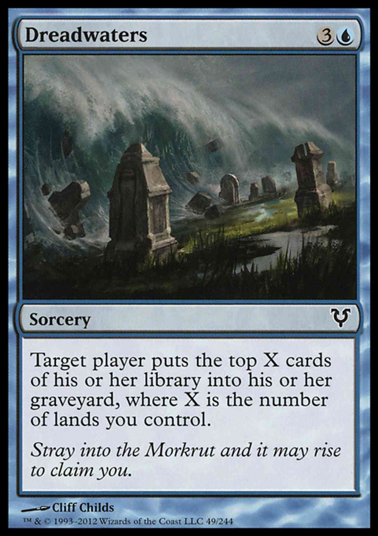 Dreadwaters magic card front