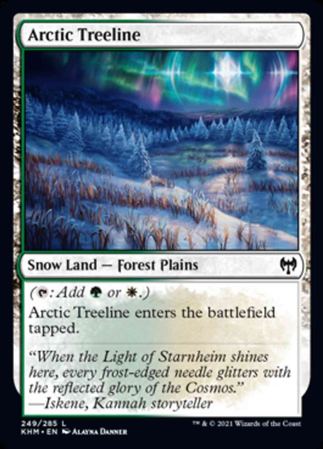 Arctic Treeline magic card front