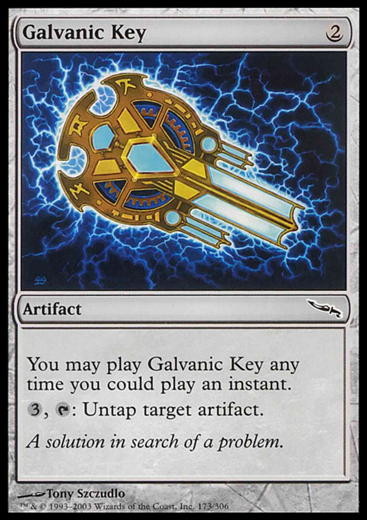 Galvanic Key magic card front