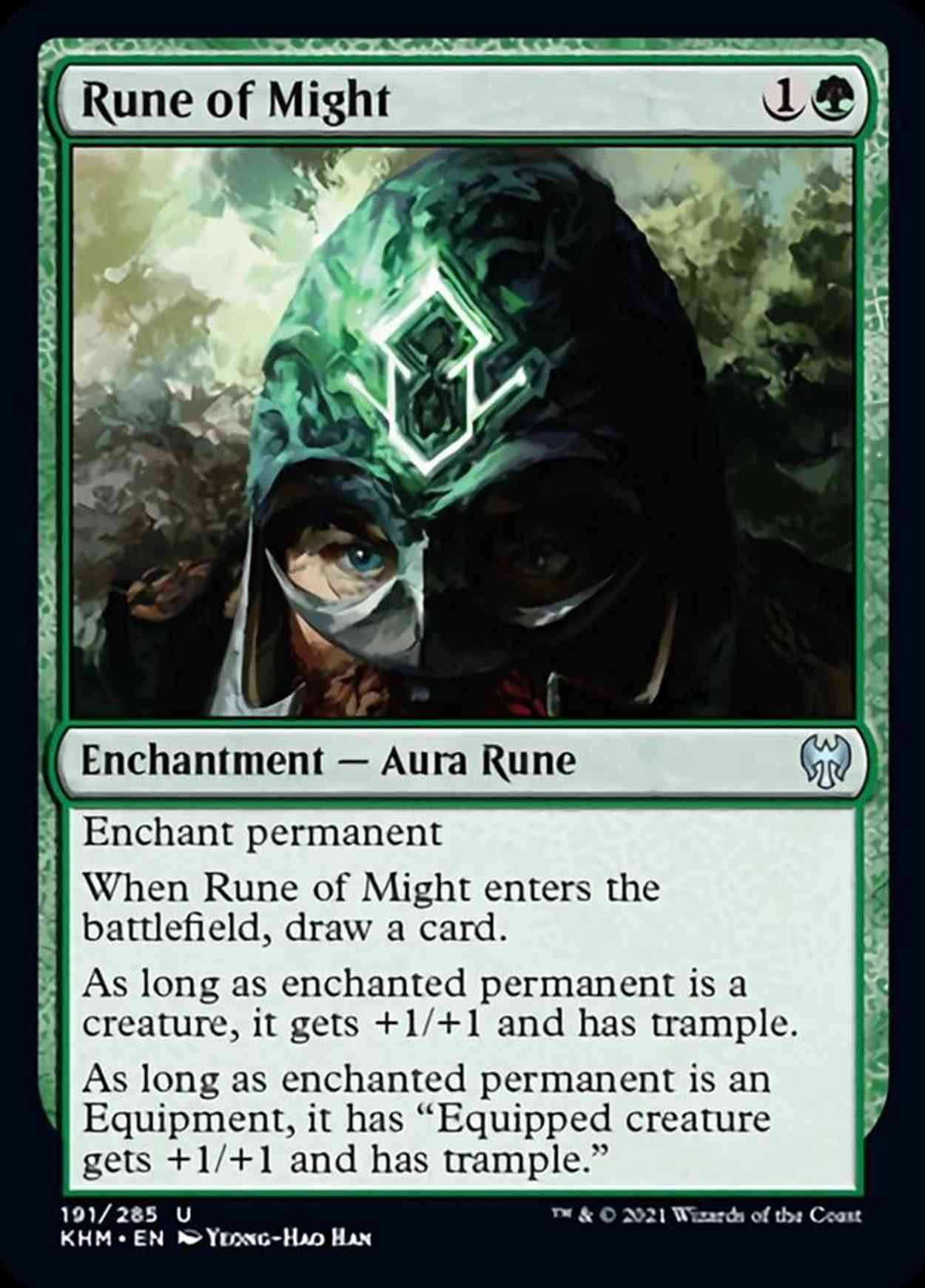 Rune of Might magic card front