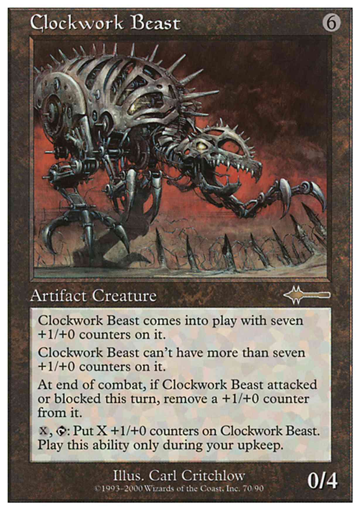 Clockwork Beast magic card front