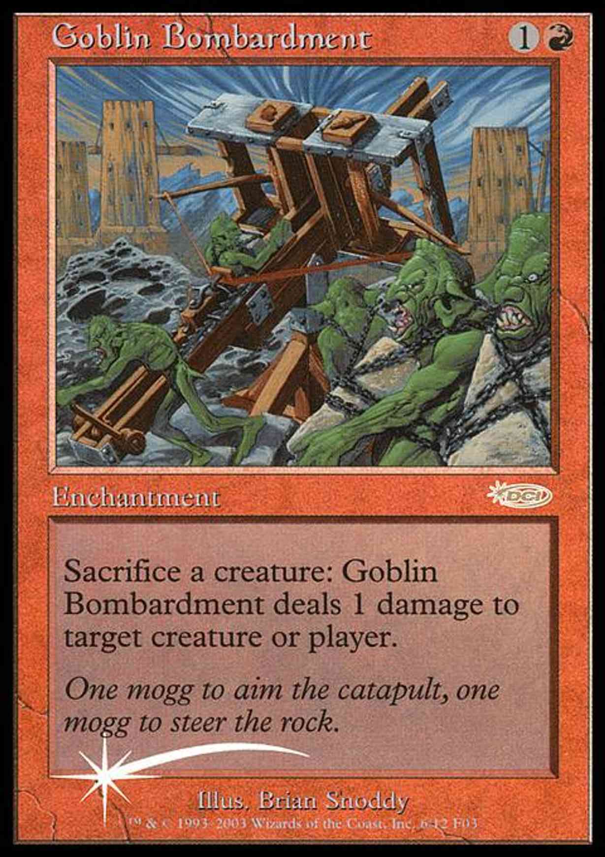 Goblin Bombardment magic card front