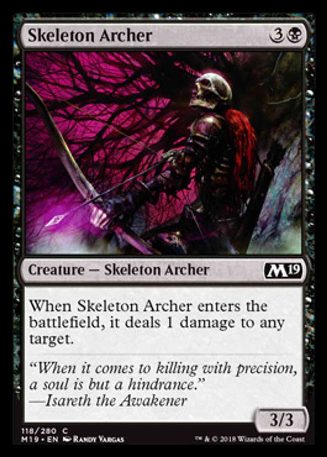 Skeleton Archer magic card front